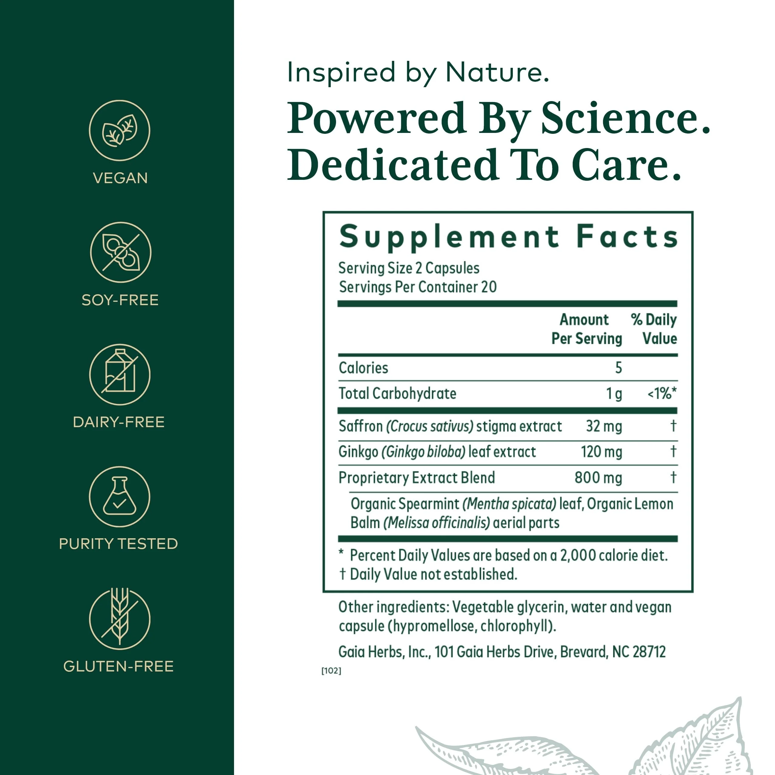 GAIA HERBS PRO Nootropic Focus – Brain Health & Focus Support (40 Liquid Phyto-Caps, Vegan, Gluten-Free) - Image 9