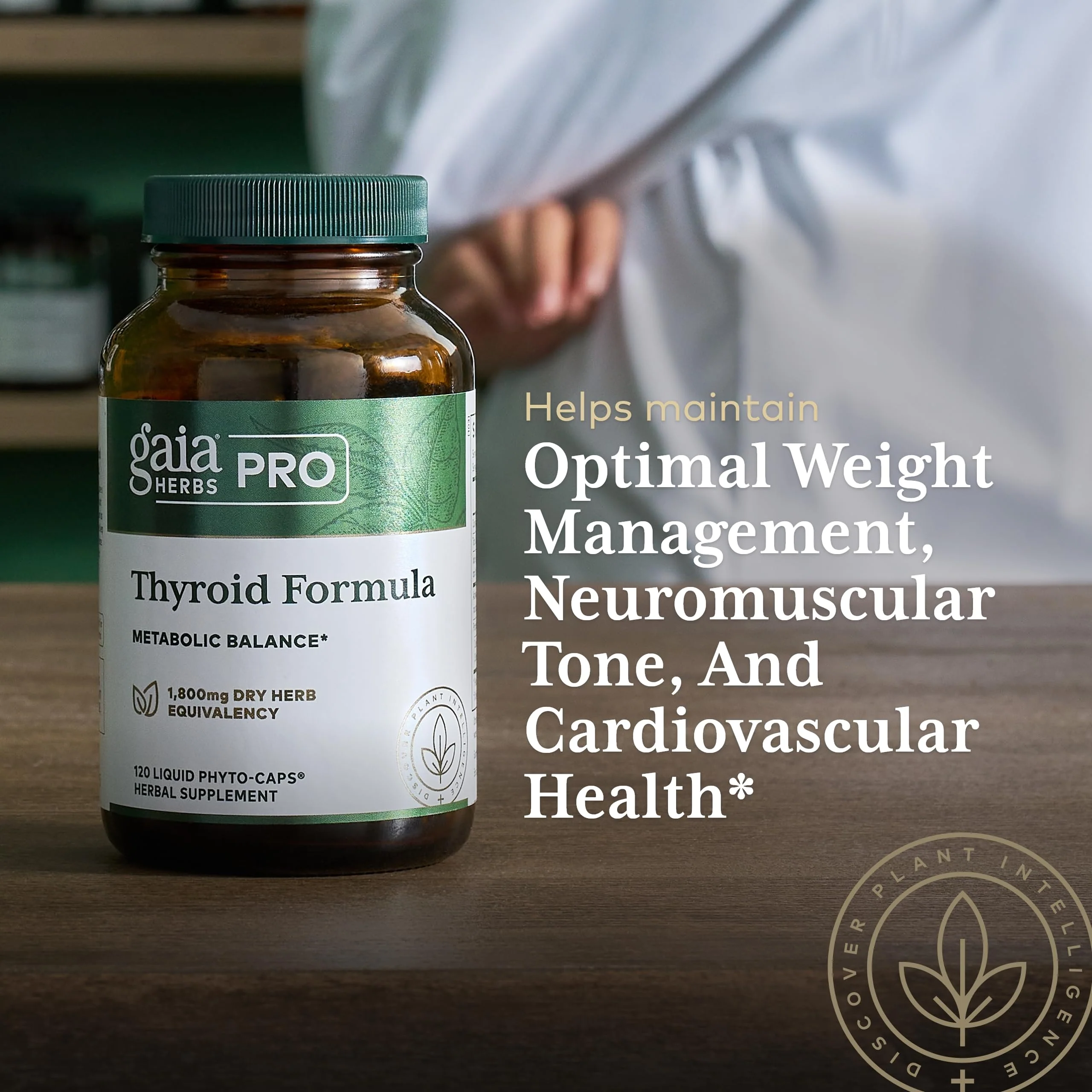 Gaia Herbs Pro Thyroid Formula – Supports Cardiovascular & Metabolic Health – 120 Liquid Phyto-Caps (60 Servings) – Vegan & Gluten-Free - Image 5
