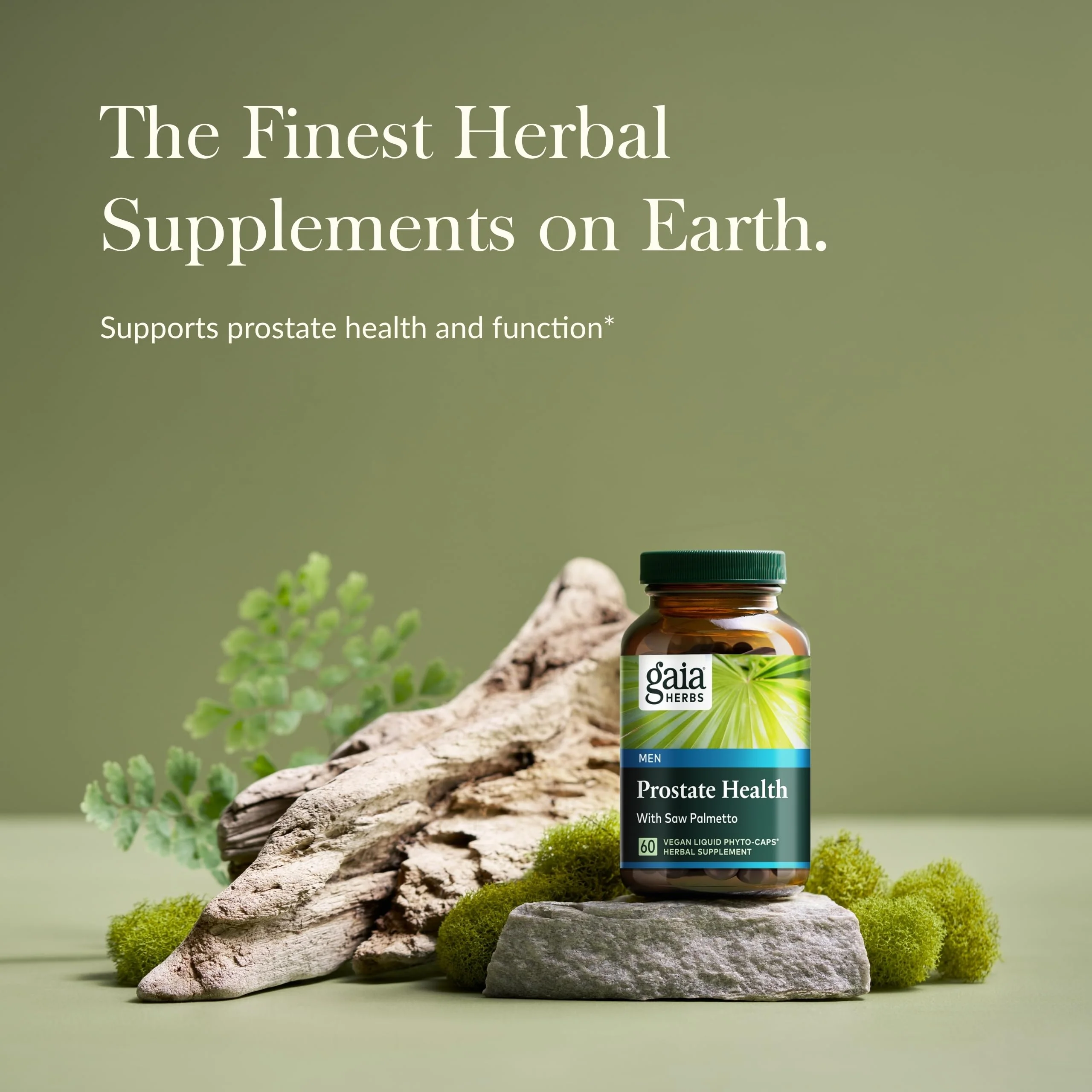 Gaia Herbs Prostate Health – Supports Prostate Function for Men – Saw Palmetto, Green Tea, Nettle Root & White Sage – 60 Vegan Liquid Phyto-Capsules - Image 2