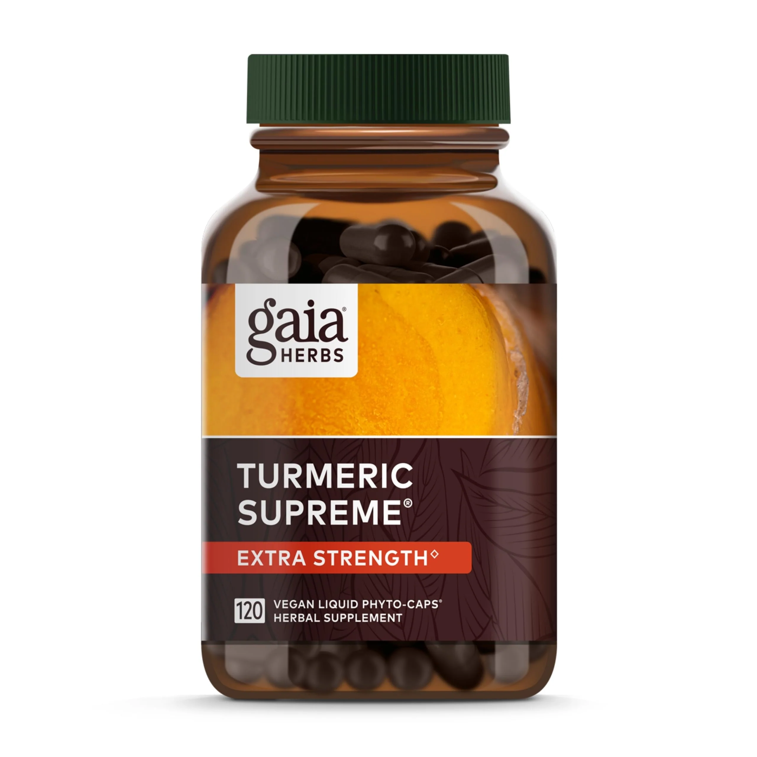 Gaia Herbs Turmeric Supreme Extra Strength - Supports Occasional Discomfort & Mobility - 120 Vegan Liquid Phyto-Caps - Image 10