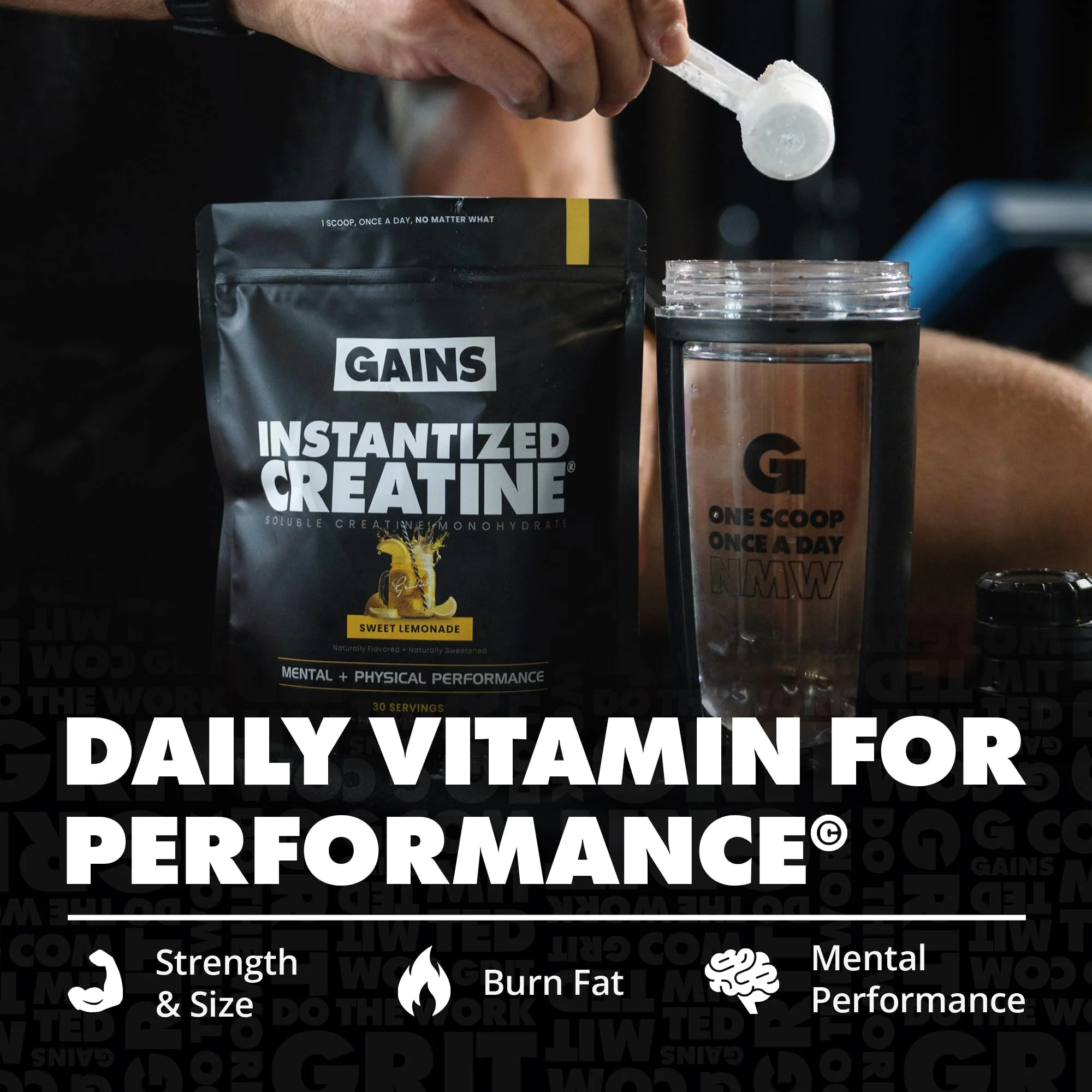Gains in Bulk Instantized Creatine Monohydrate – Soluble, No Bloat, 30 Servings - Image 13