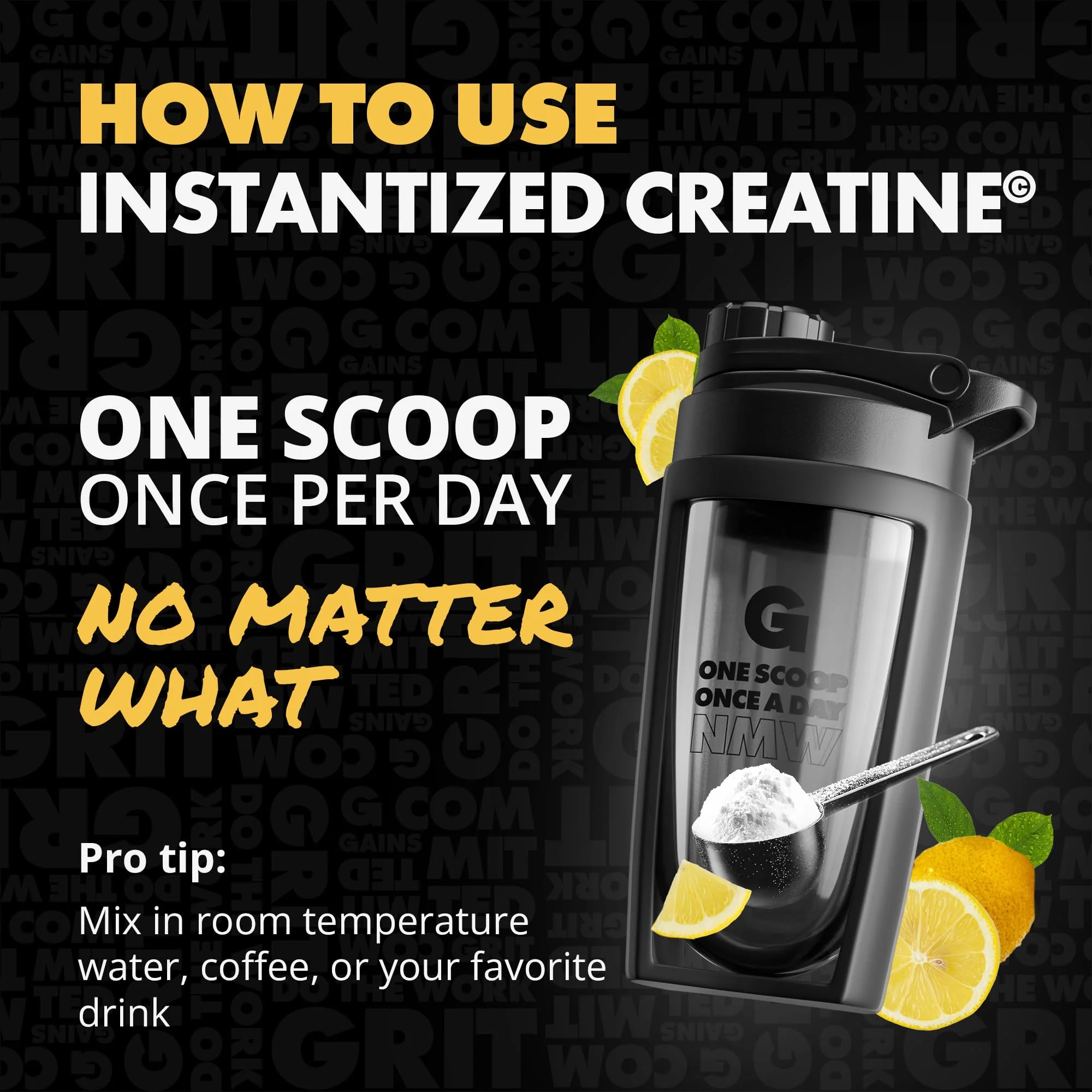 Gains in Bulk Instantized Creatine Monohydrate – Soluble, No Bloat, 30 Servings - Image 16