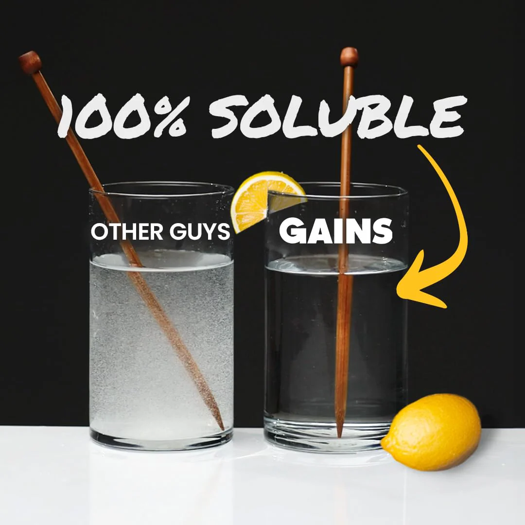 Gains in Bulk Instantized Creatine Monohydrate – Soluble, No Bloat, 30 Servings - Image 3