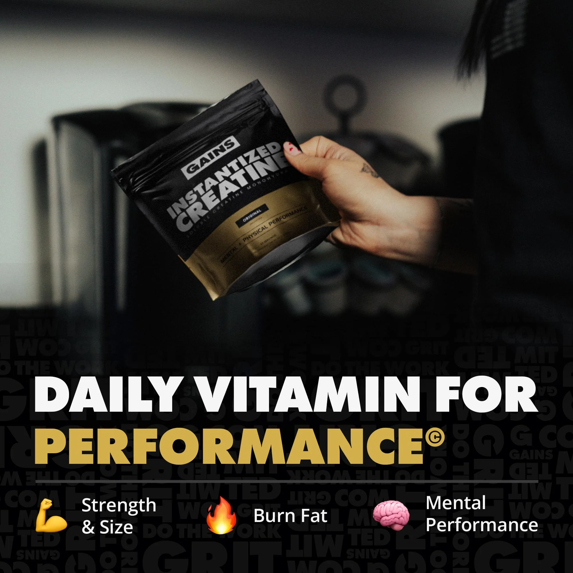 Gains in Bulk Instantized Creatine Monohydrate – Soluble, Unflavored Powder for Women and Men | 30 Servings - Image 3