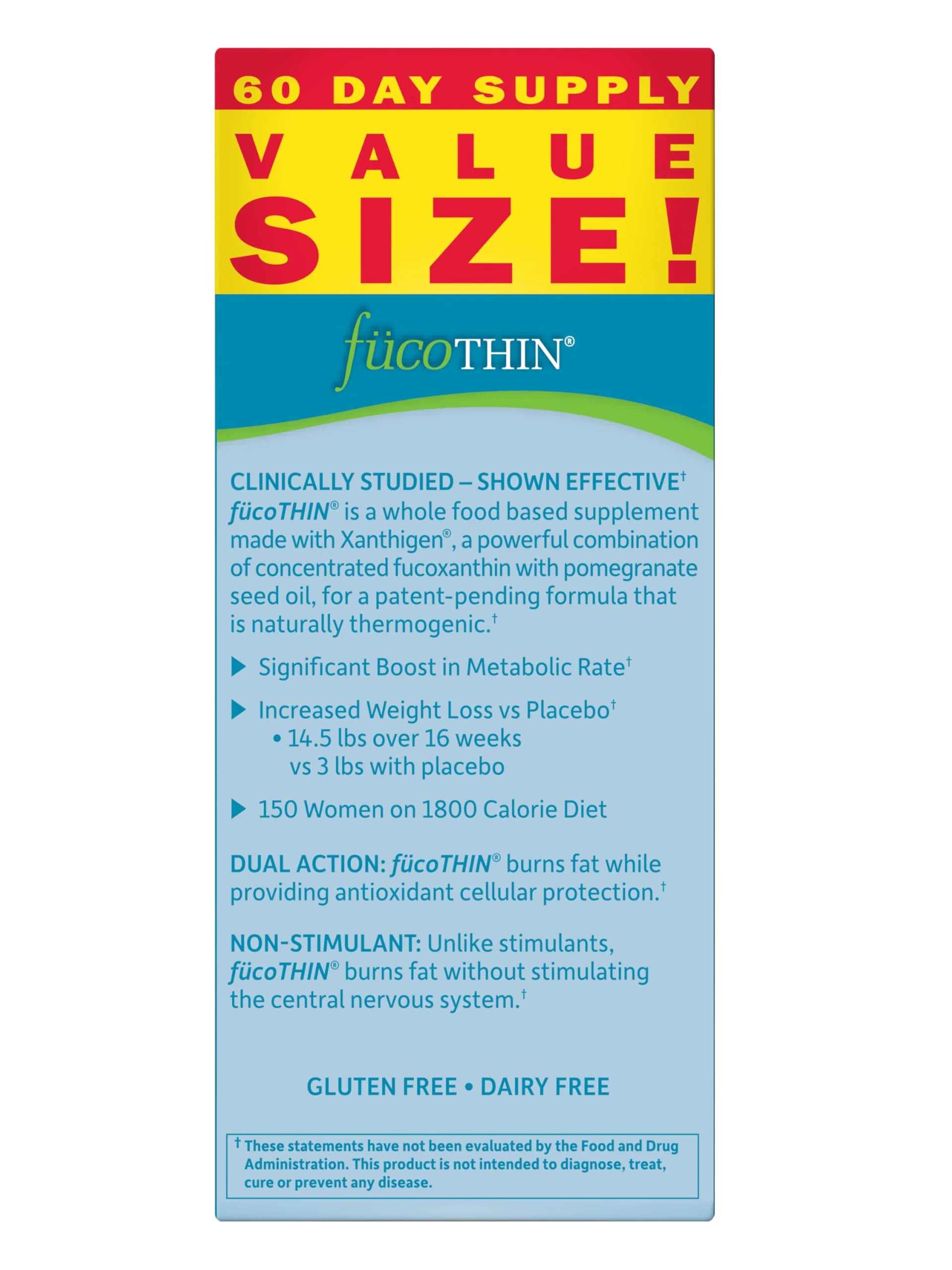 Garden of Life FucoThin Fucoxanthin Supplements – Non-Stimulant Fat Burner, 180 Count - Image 6