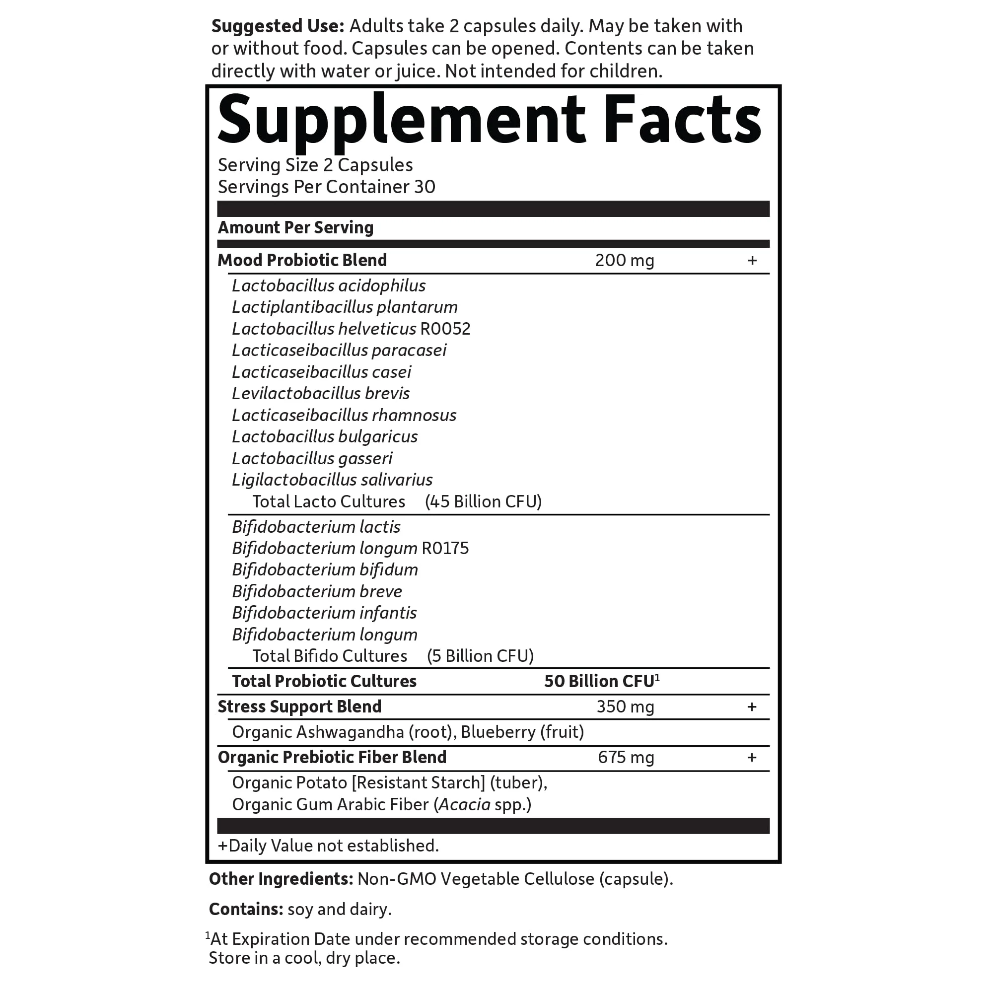 Garden of Life Mood+ Probiotics – Dr Formulated Mood Support with Ashwagandha, 60 Veggie Caps - Image 7