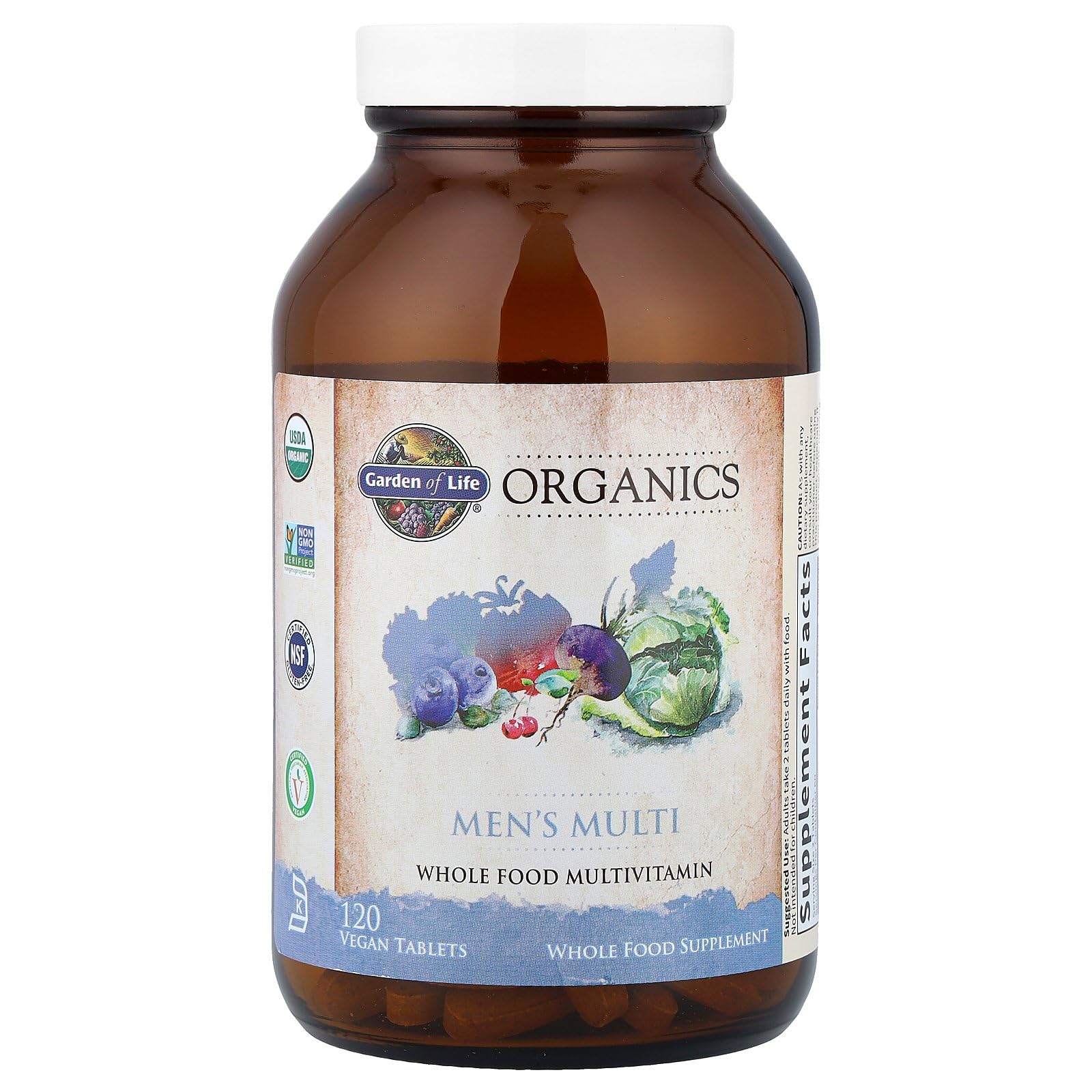 Garden of Life Organics Men's Multi – Certified Organic Vegan Multivitamin, 120 Tablets - Image 12