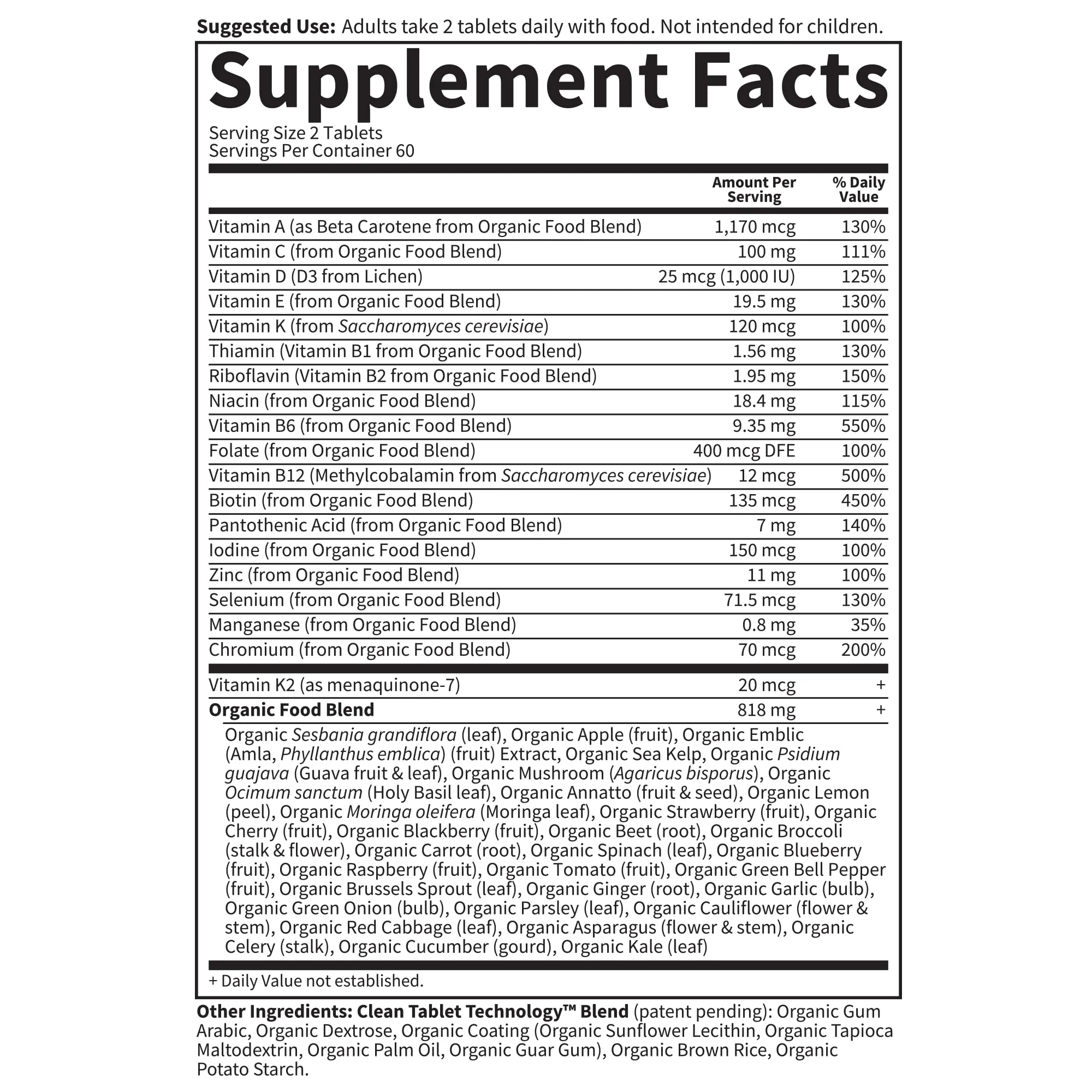 Garden of Life Organics Men's Multi – Certified Organic Vegan Multivitamin, 120 Tablets - Image 15