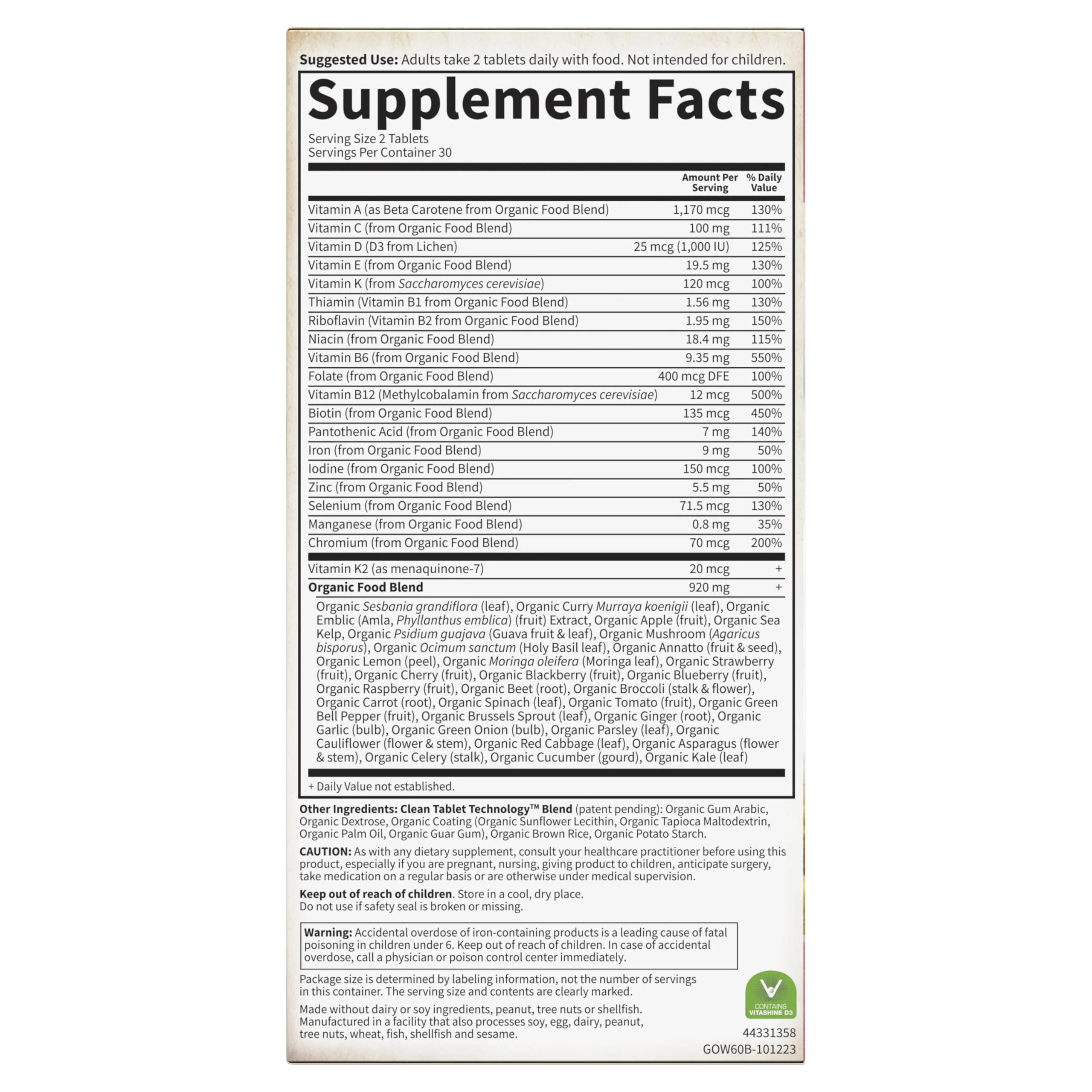 Garden of Life Organics Organic Women's Multivitamin – Vegan Whole-Food Women’s Multi - Image 9