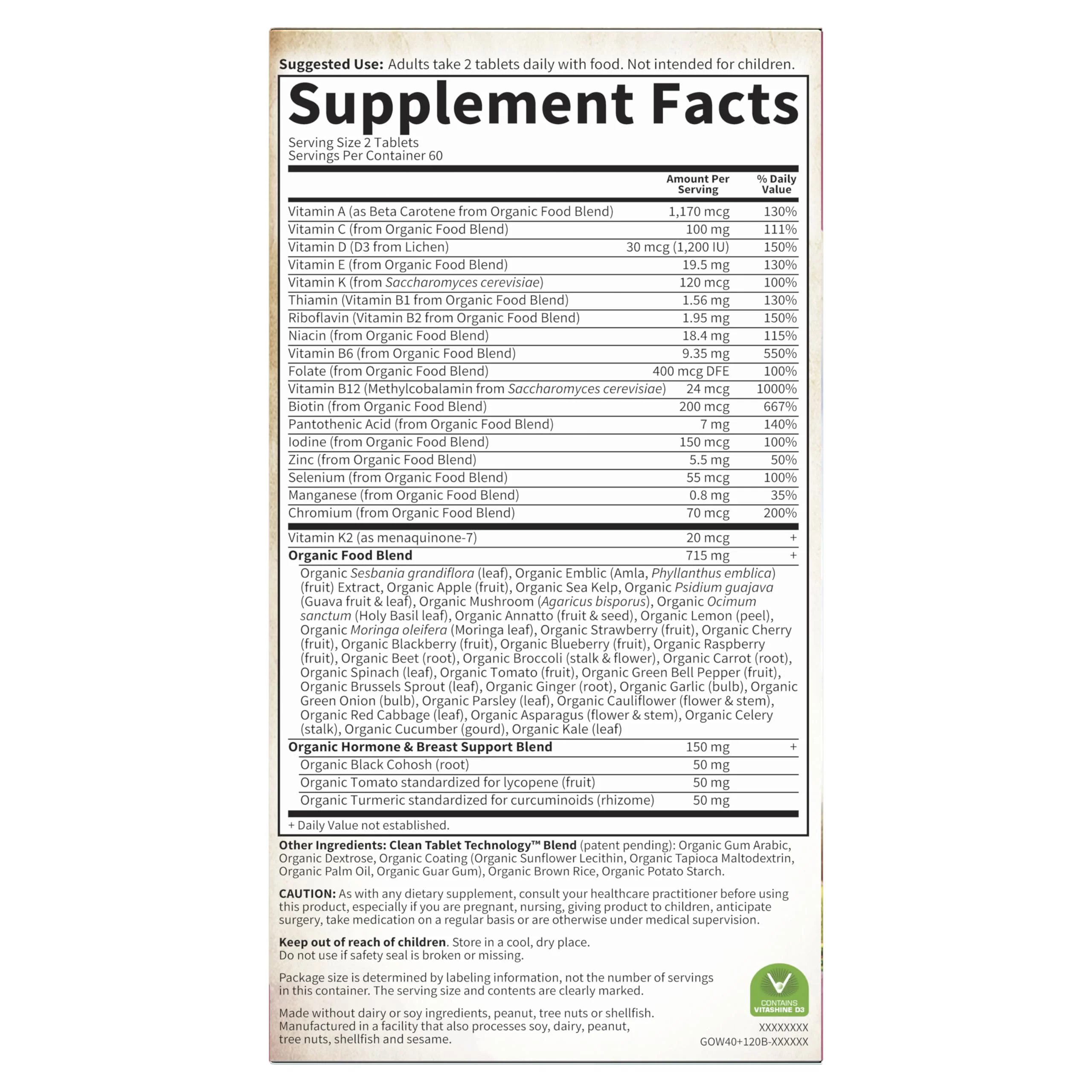 Garden of Life Organics Women 40+ Multivitamin – Organic, Vegan, Hormone & Breast Health Support (120 Tablets) - Image 9