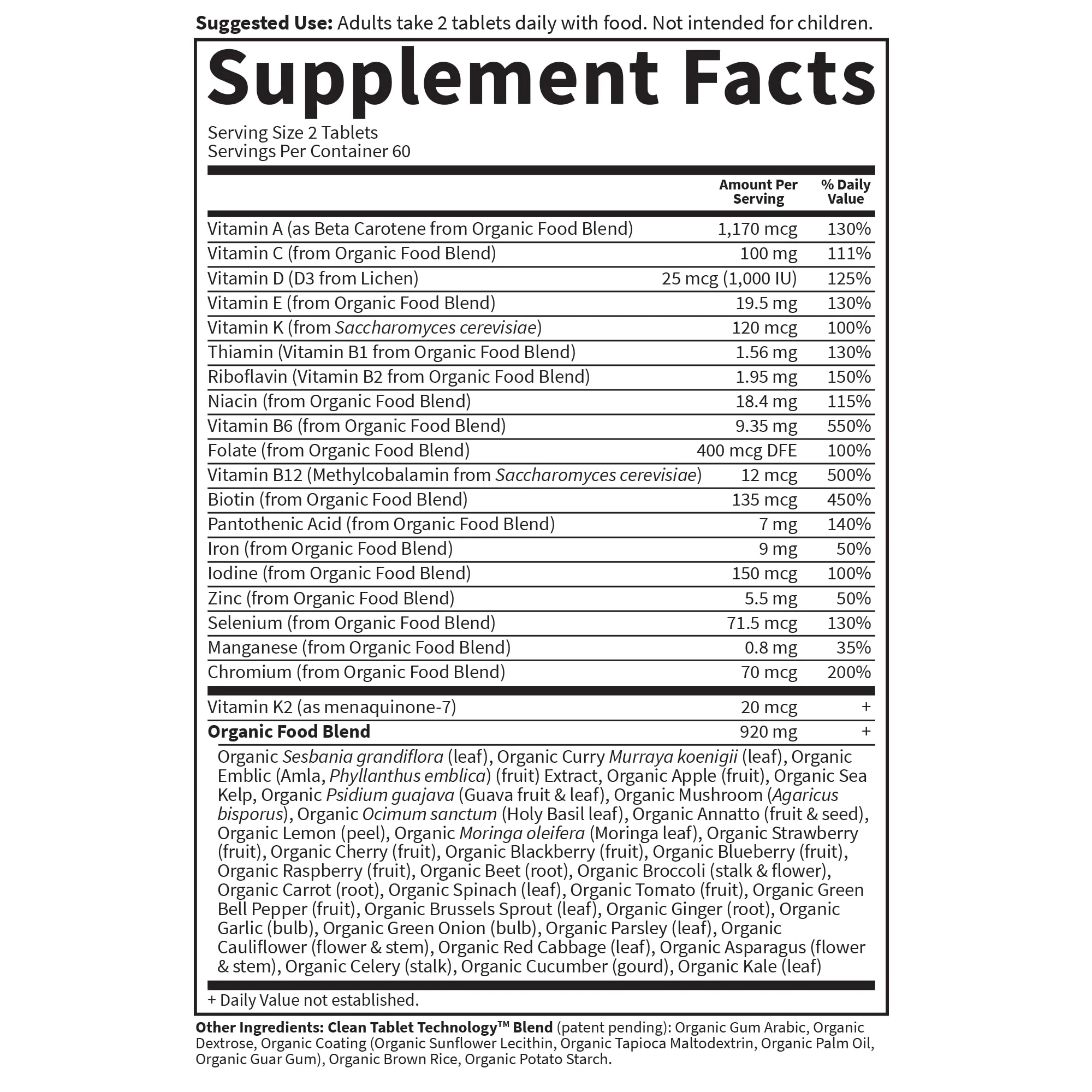 Garden of Life Organics Women’s Multi – Vegan Whole Food Multivitamin (120 Tablets) - Image 6
