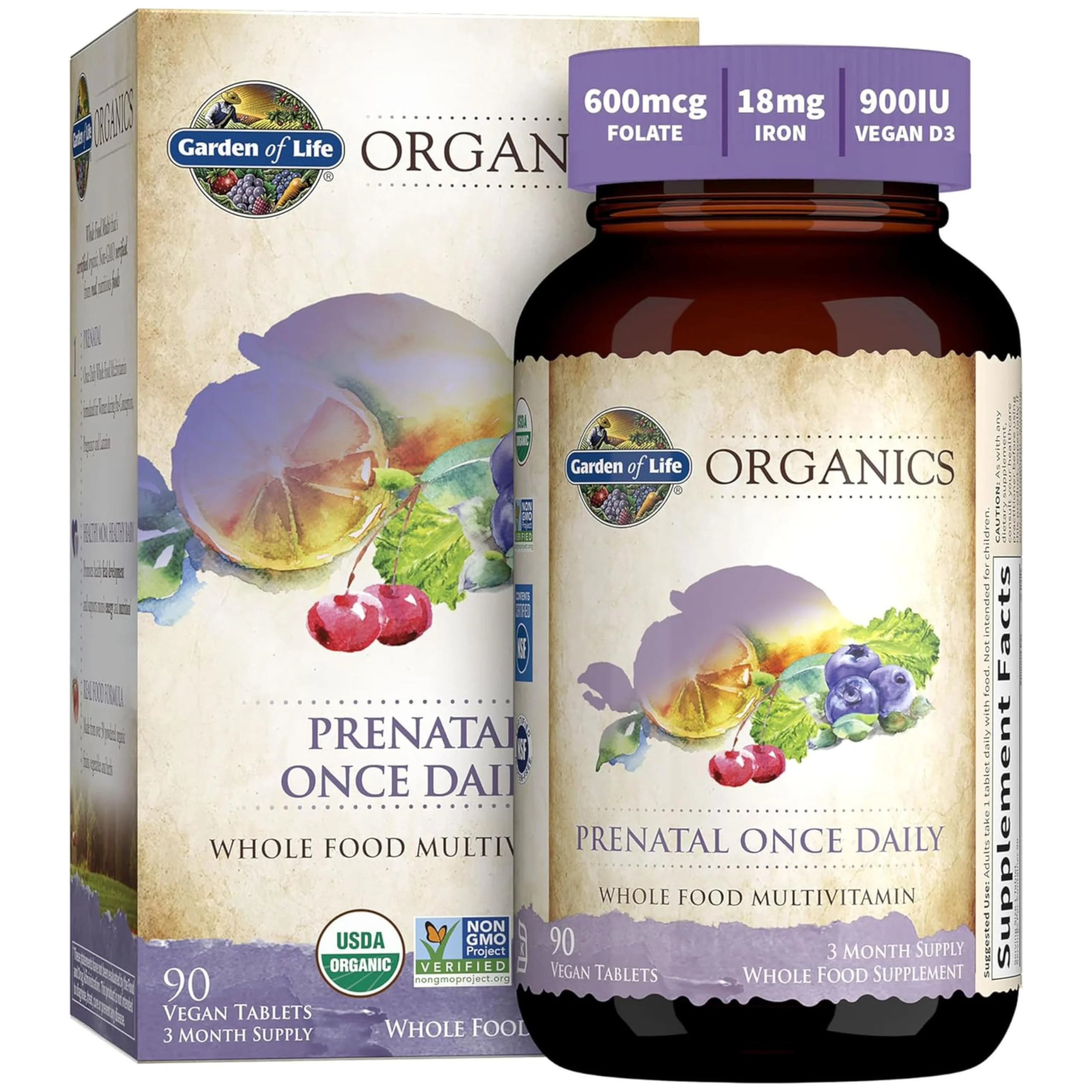 Garden of Life Prenatal Vitamins for Women – Organic Folate, Vegan, Non-GMO, 90-Day Supply - Image 10