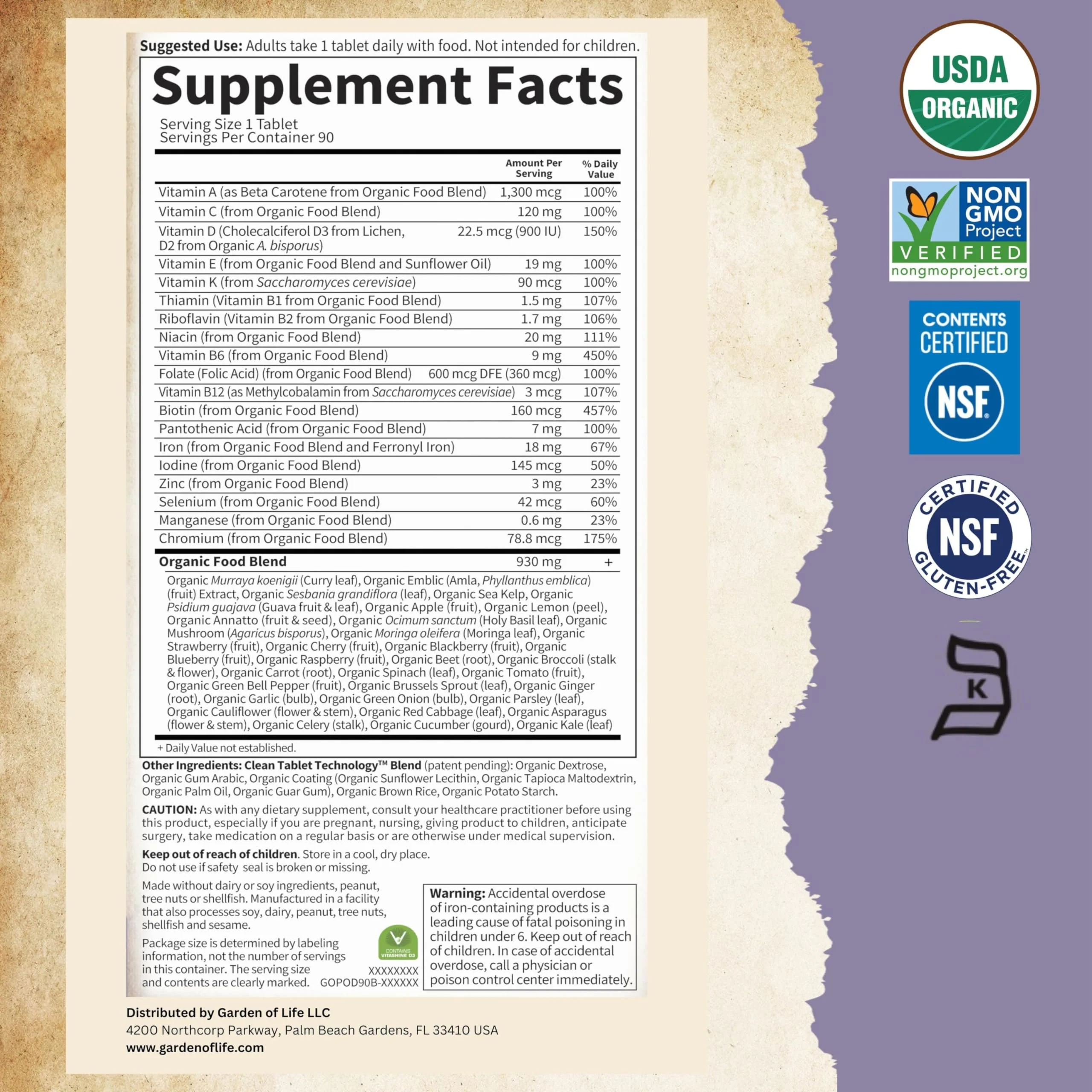 Garden of Life Prenatal Vitamins for Women – Organic Folate, Vegan, Non-GMO, 90-Day Supply - Image 16