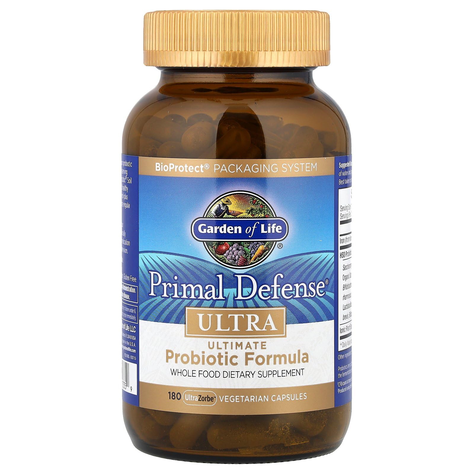 Garden of Life Primal Defense Ultra Probiotics – 15B CFU, 13 Strains, 180 Capsules | Vegetarian & Gluten Free - Image 12