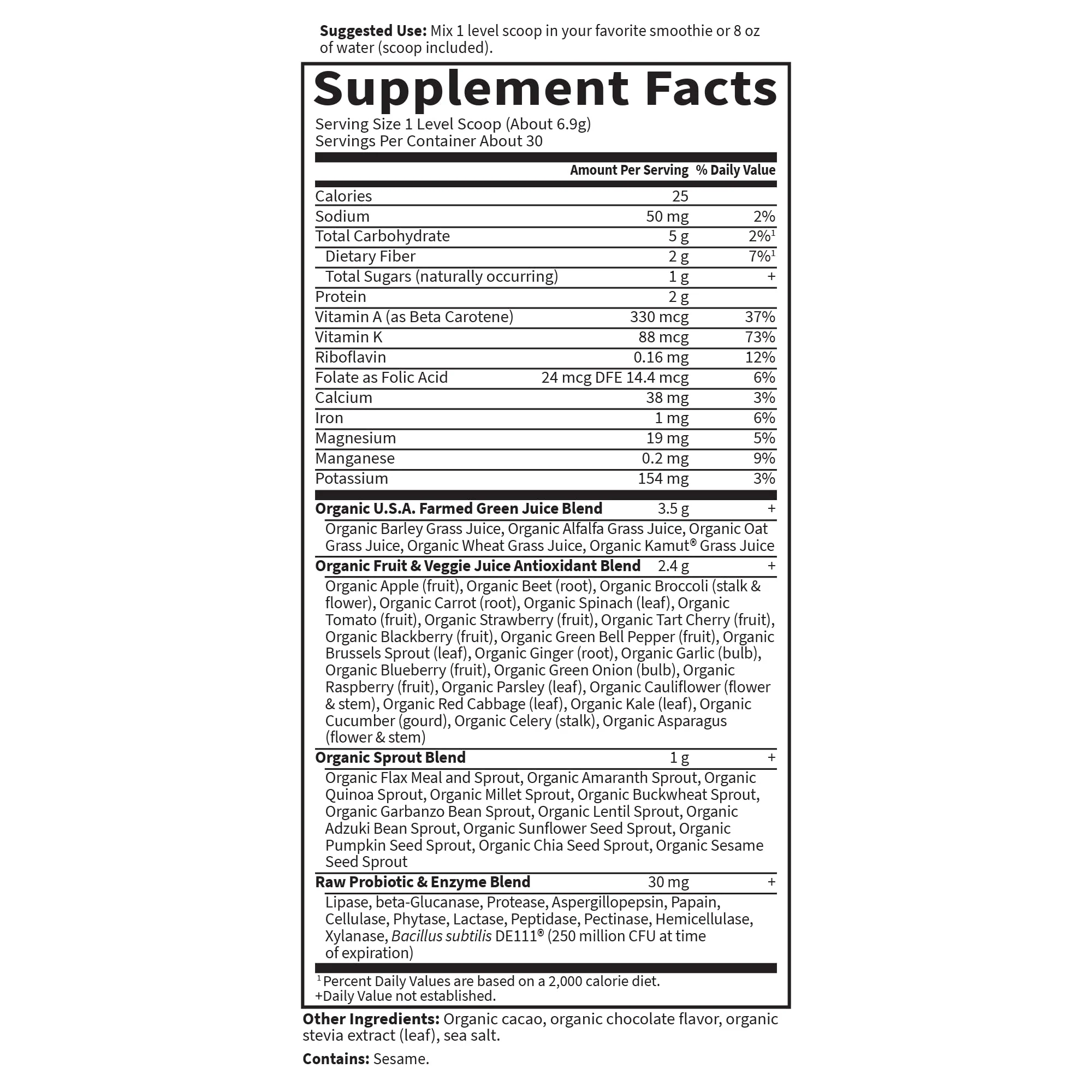 Garden of Life Raw Organic Perfect Food Chocolate – Green Superfood with Probiotics & Enzymes - Image 6
