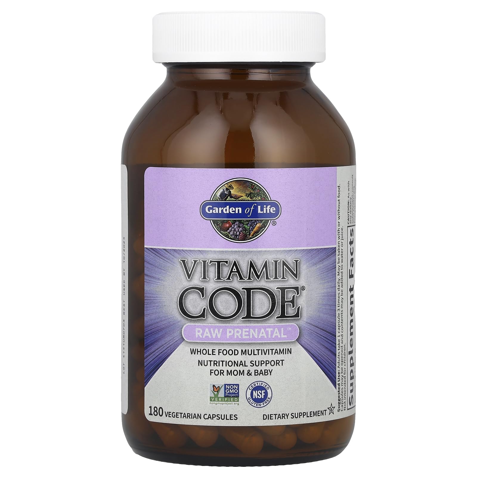 Garden of Life Vitamin Code RAW Prenatal | Whole-Food Prenatal Multivitamin (180 Veg Capsules) - Image 12