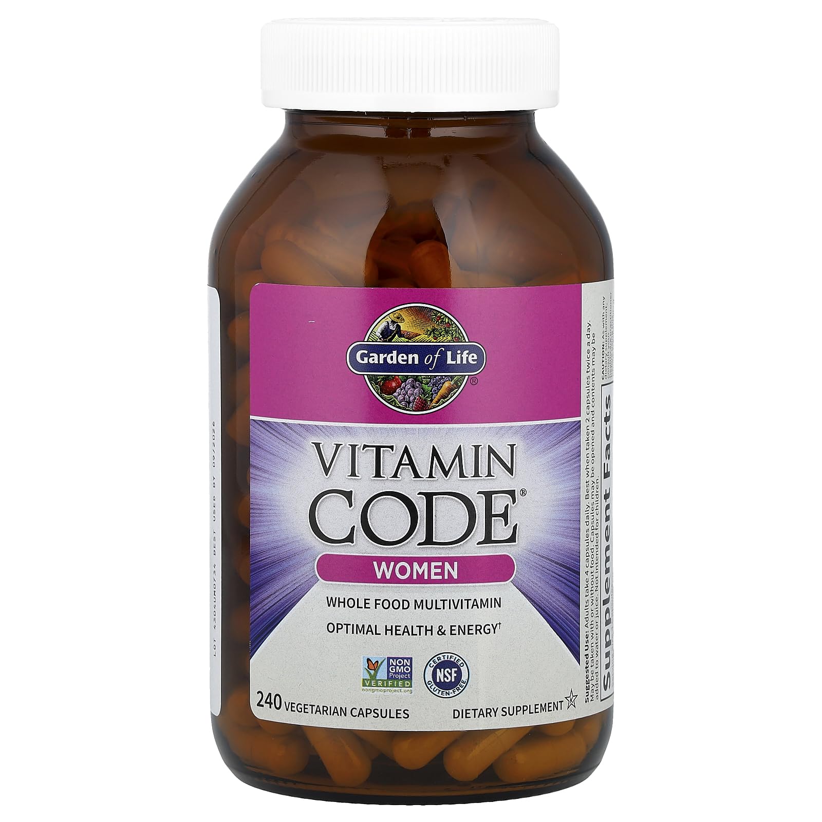 Garden of Life Vitamin Code Women Multivitamin – Whole Food Women’s Multi, 240 Veg Capsules - Image 11