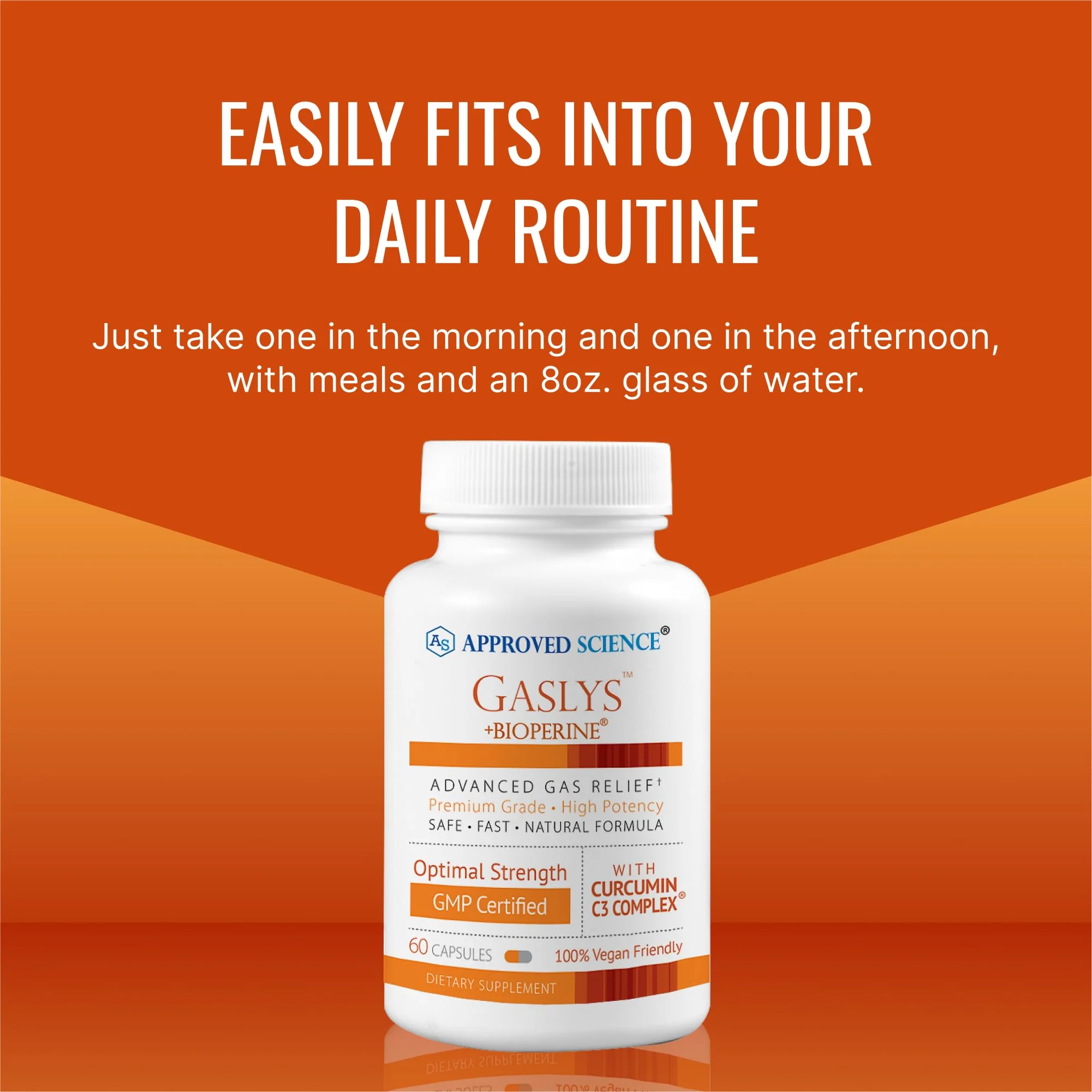 Gaslys by Approved Science: Soothe Digestive Tract with Artichoke, Ginger & Fennel - 60 Count - Image 6