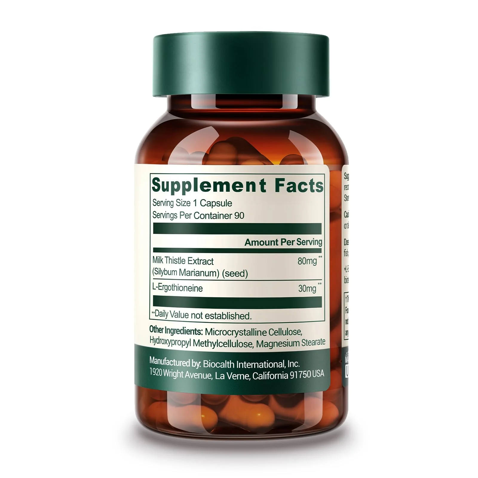 GENEIII Milk Thistle & L-Ergothioneine – Liver & Cellular Health Support | 90 Count - Image 2