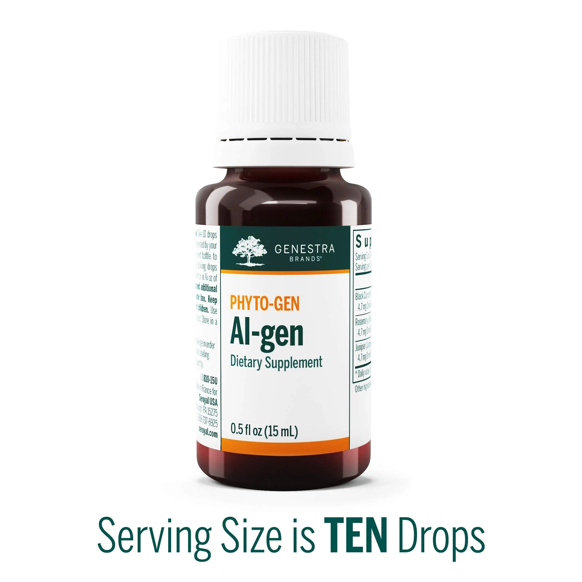Genestra Brands Al-gen | Black Currant, Rosemary & Juniper Herbal Supplement | 0.5 fl oz - Image 3