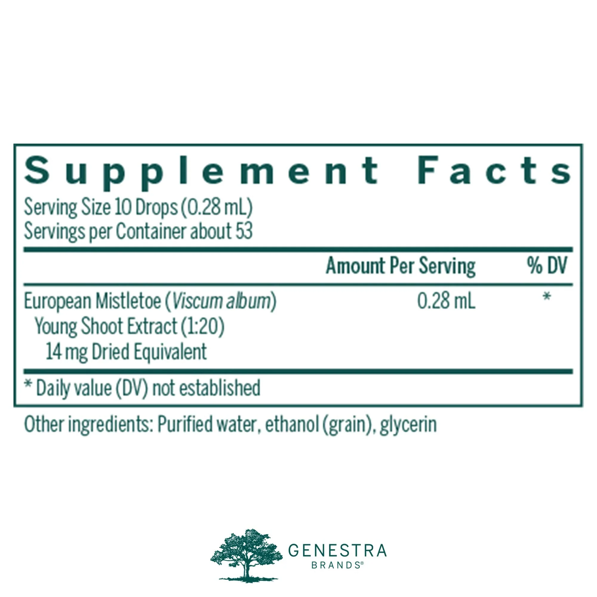 Genestra Brands European Mistletoe Young Shoot – Herbal Supplement 0.5 fl oz - Image 10