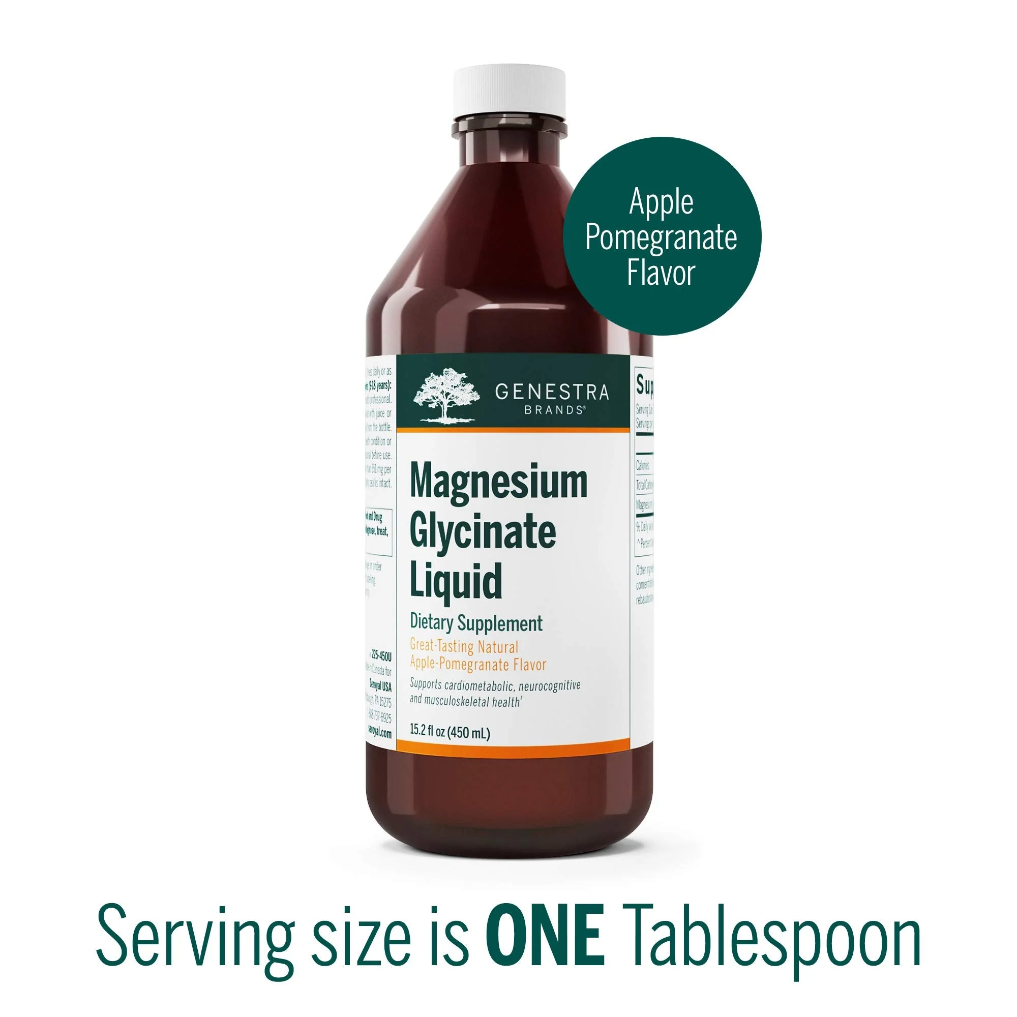 Genestra Brands Magnesium Glycinate Liquid – Apple Pomegranate Flavor, Supports Muscle Function & Metabolism - Image 10