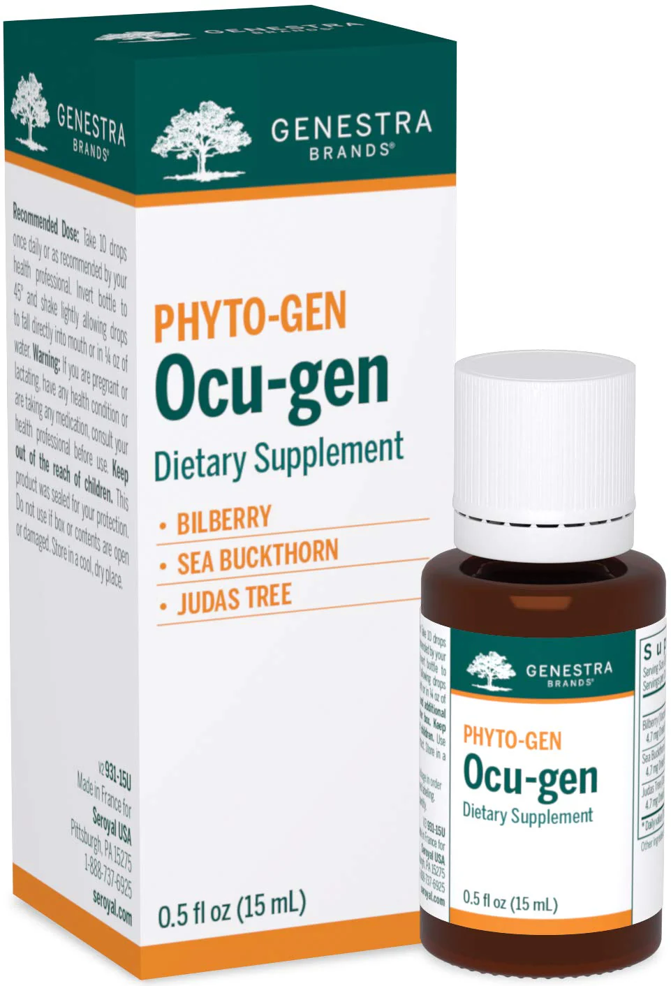 Genestra Brands Ocu-gen | Bilberry, Sea Buckthorn & Judas Tree | 0.5 fl oz - Image 10