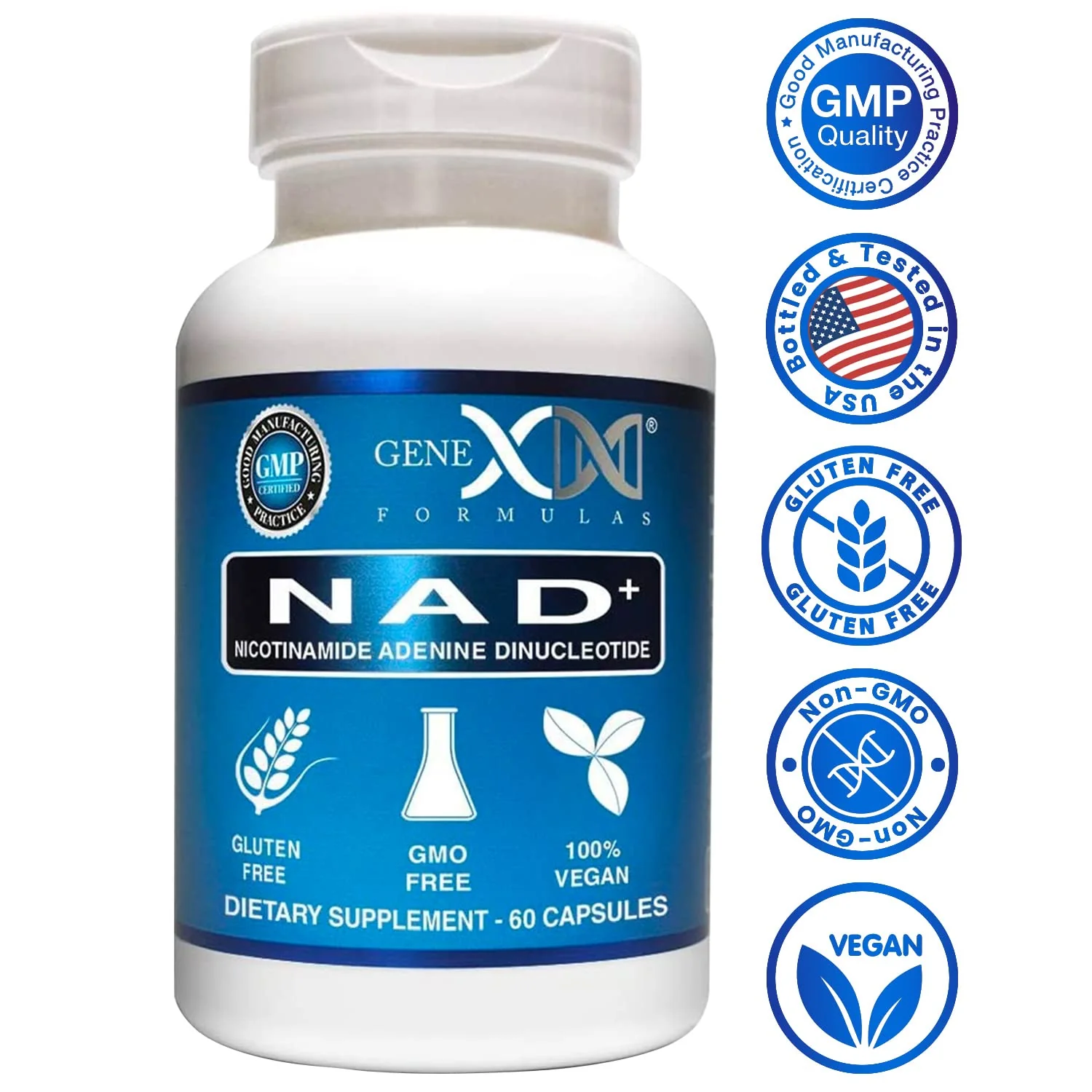 Genex Formulas NAD+ 250mg – 60 Capsules | Actual NAD+ (Not a Precursor) – Vegan, Gluten Free - Image 16