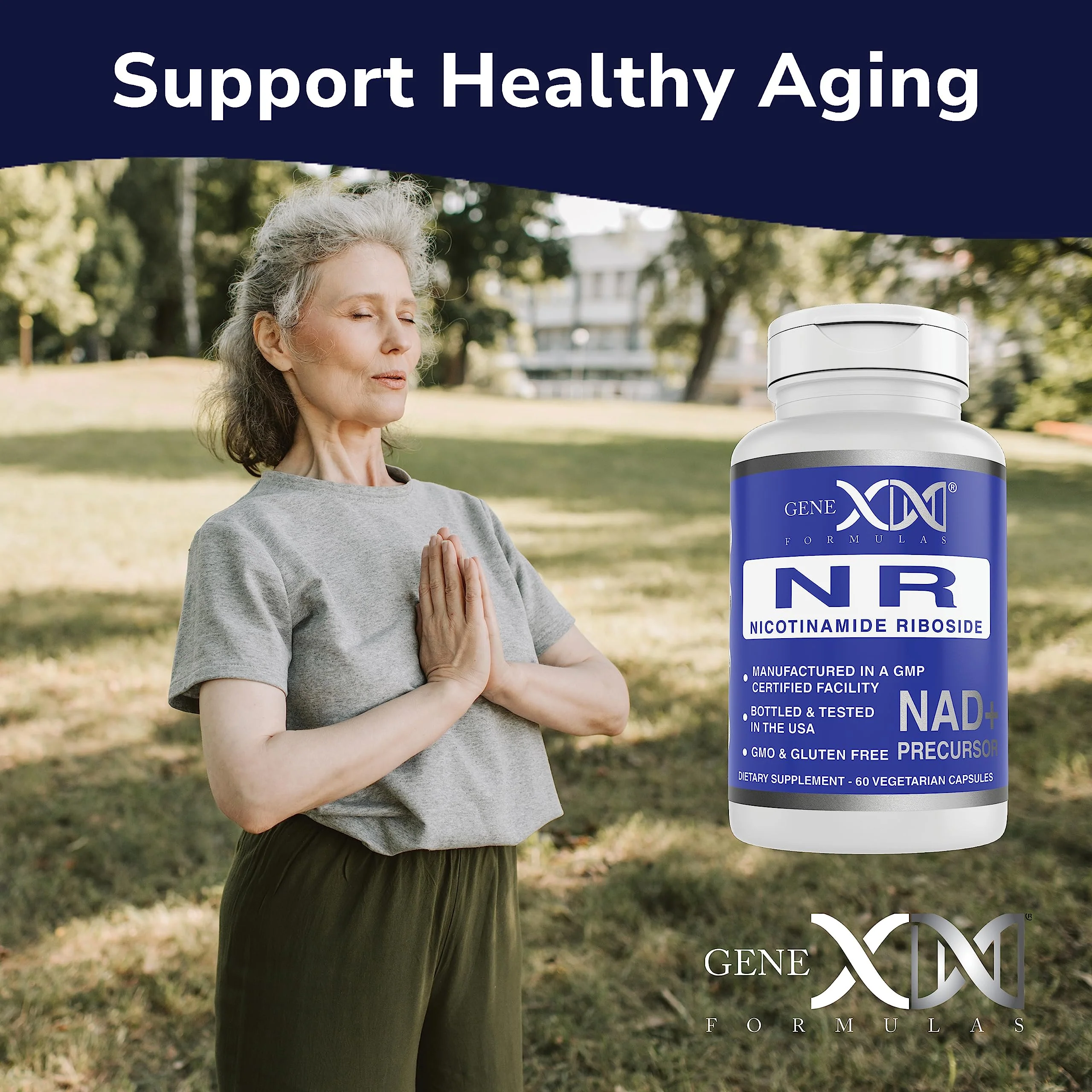 Genex Formulas NR Nicotinamide Riboside 300mg (3 Pack) NAD+ Precursor for Healthy Aging - GMP-Certified, Non-GMO, Gluten-Free, Vegetarian - Image 6