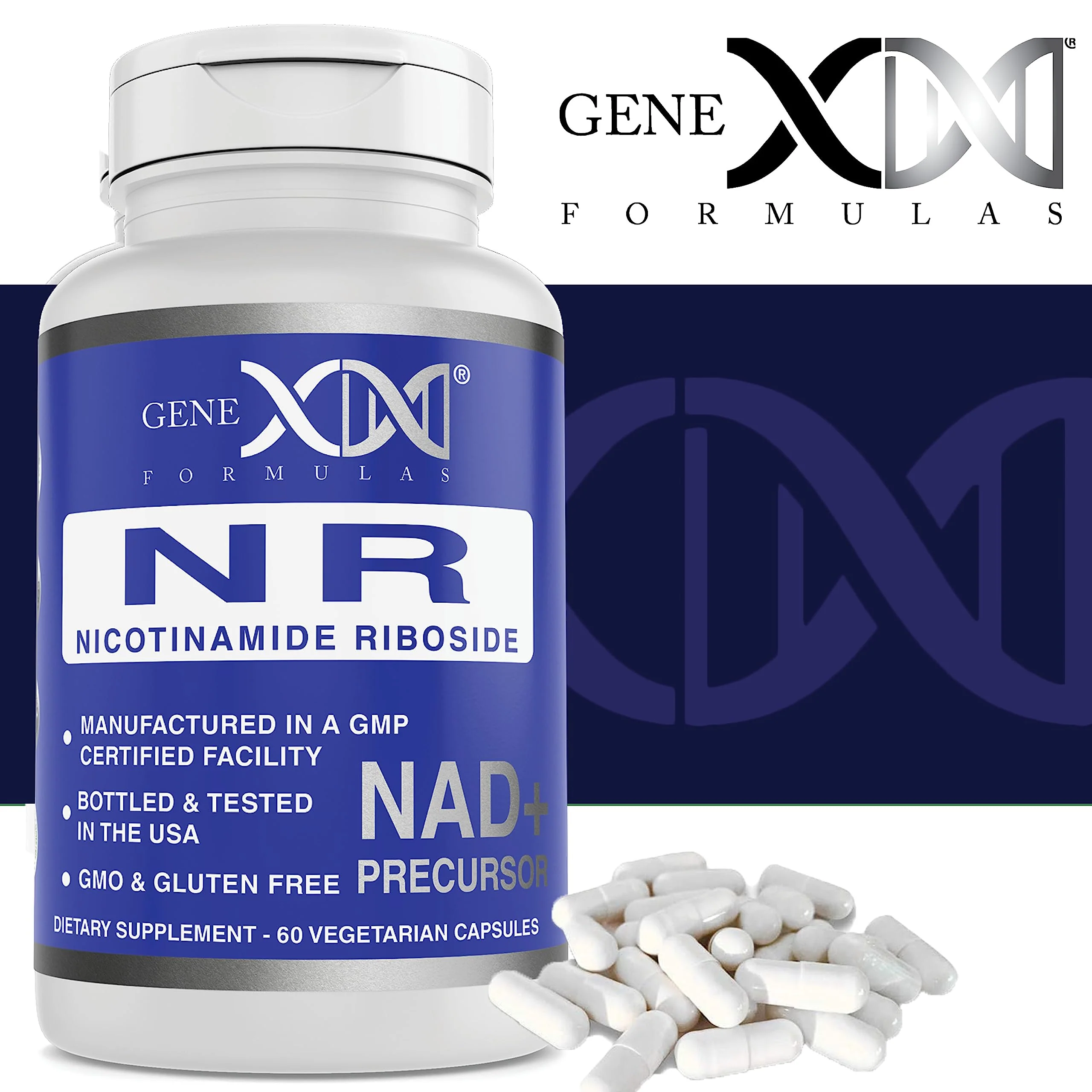 Genex Formulas NR Nicotinamide Riboside 300mg (3 Pack) NAD+ Precursor for Healthy Aging - GMP-Certified, Non-GMO, Gluten-Free, Vegetarian - Image 8