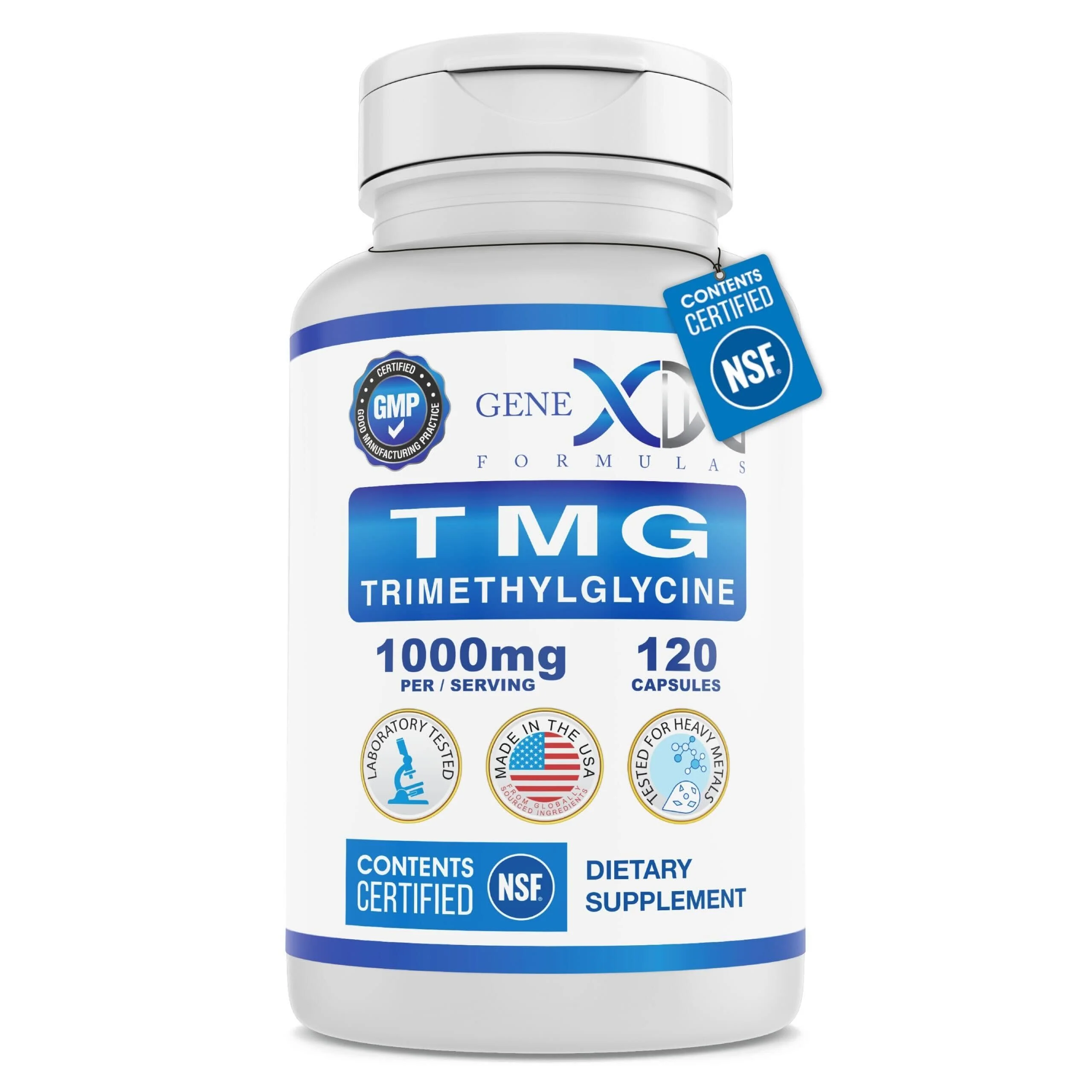 Genex Formulas TMG 1000mg - 360 Capsules | NSF Certified, Gluten Free & Non-GMO - Image 6