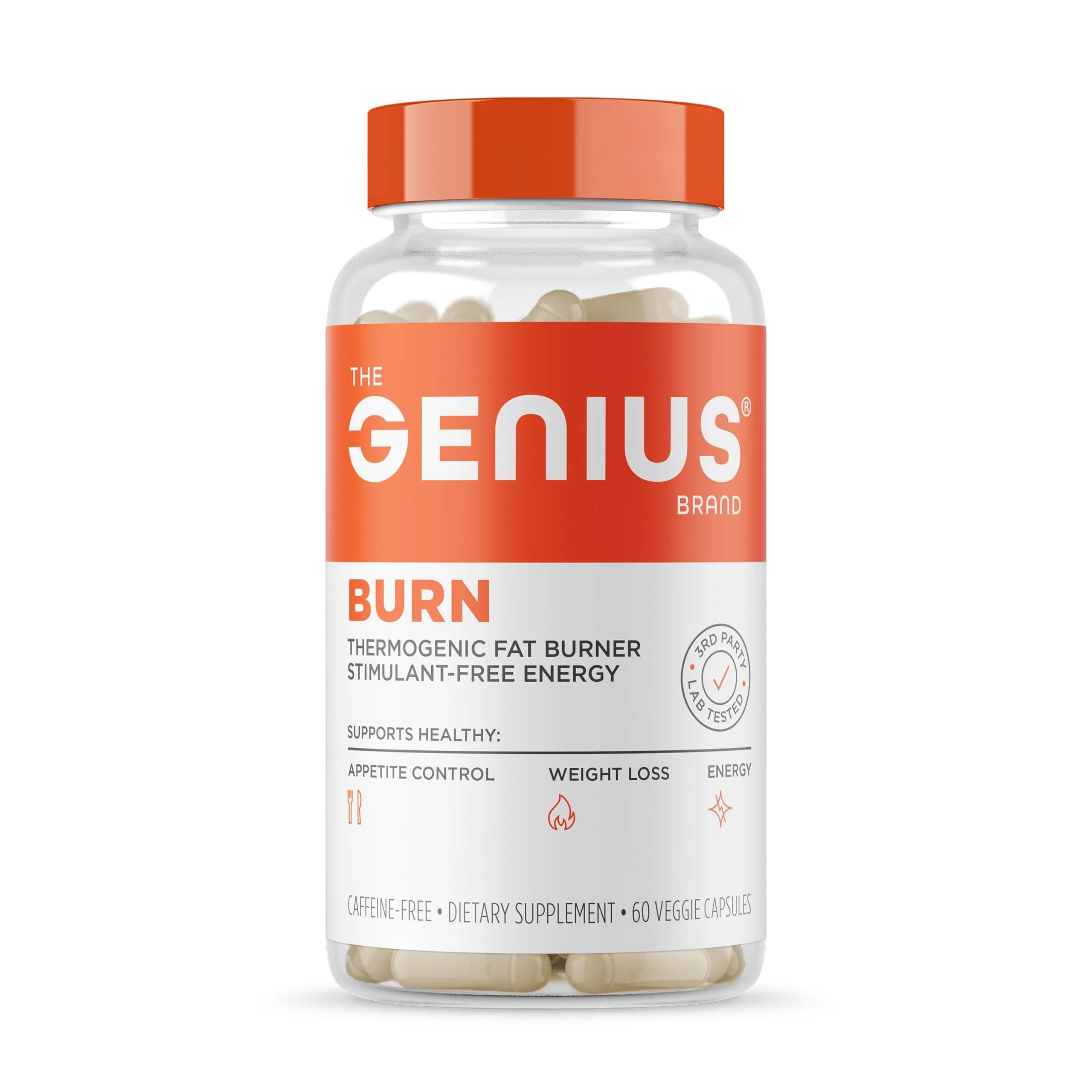 Genius Burn Thermogenic Fat Burner - 60 Diet Veggie Pills for Metabolism, Focus & Appetite Control - Image 8