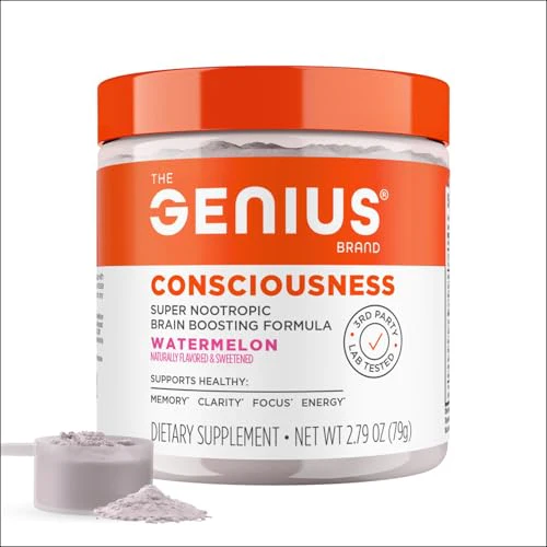 Genius Consciousness Nootropic Powder – Focus, Memory & Clarity | The Genius Brand – Watermelon - Image 10