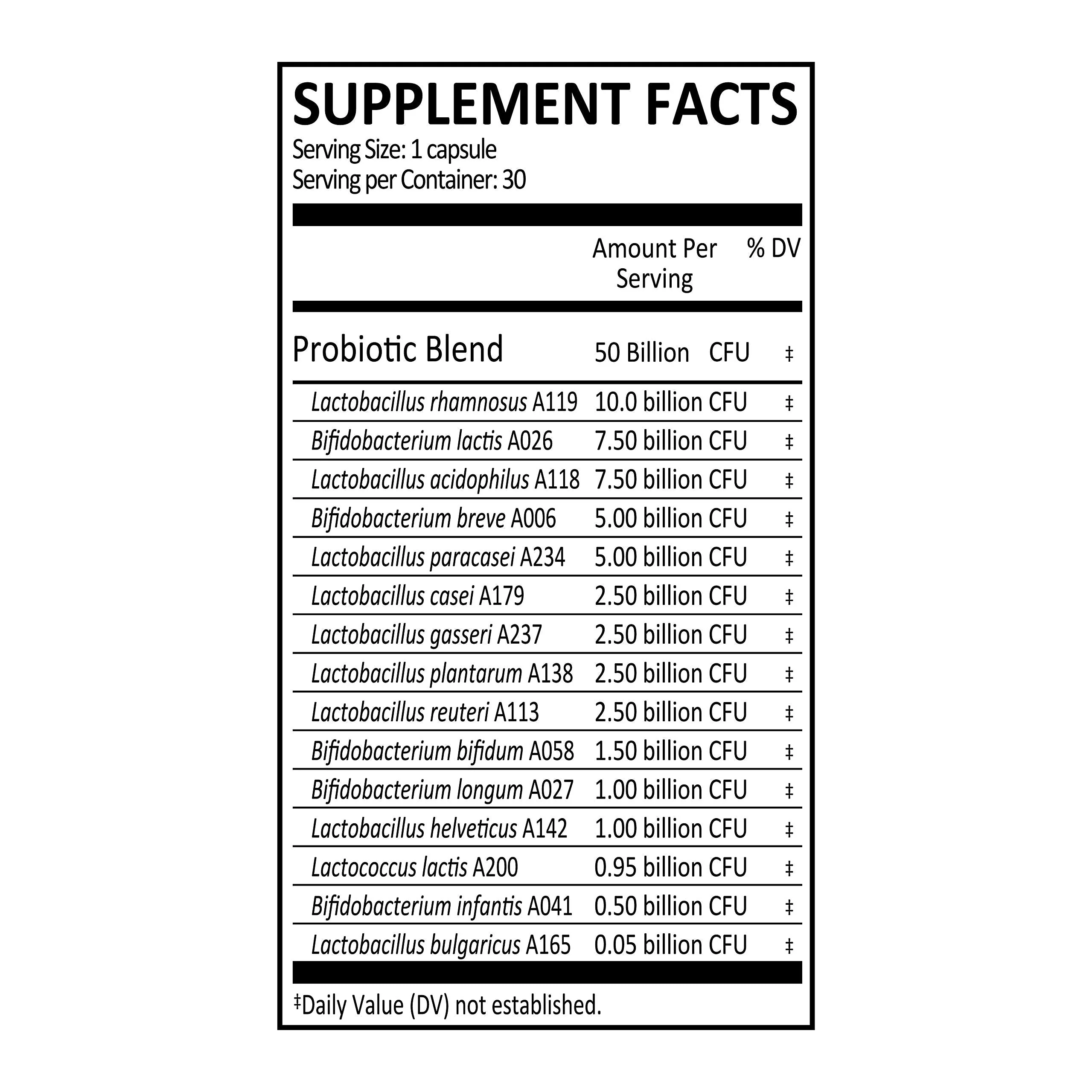 Genuine Health Probiotics 50B CFU – 15 Strains, Vegan, Soy & Gluten Free, 30 Count - Image 10