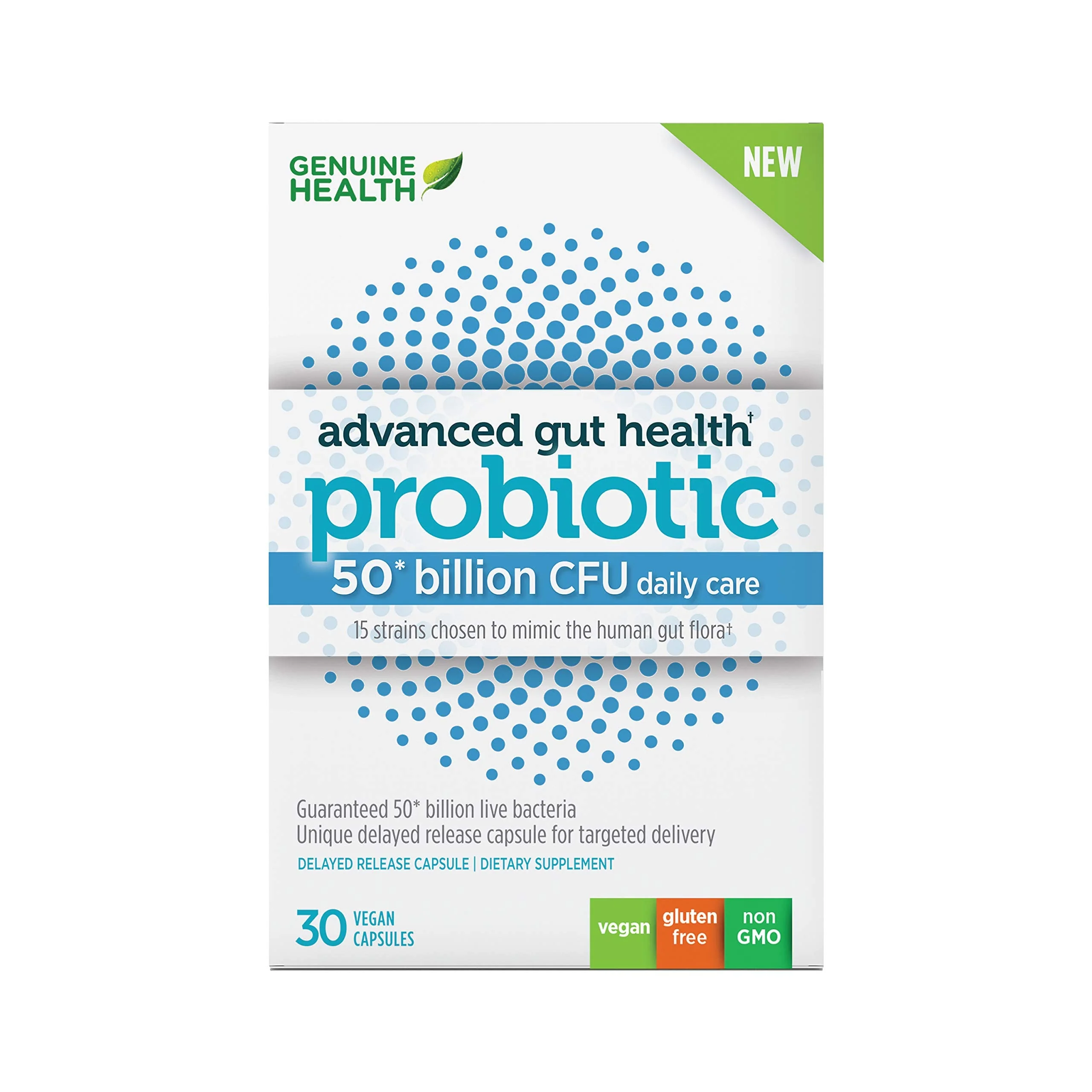 Genuine Health Probiotics 50B CFU – 15 Strains, Vegan, Soy & Gluten Free, 30 Count - Image 7