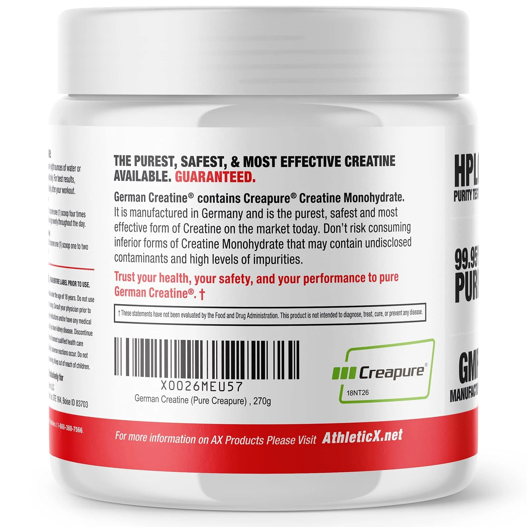 German Creatine Micronized Monohydrate Powder | 99.99% Creapure, Unflavored, 270g (54 Servings) – 3rd-Party Tested - Image 15