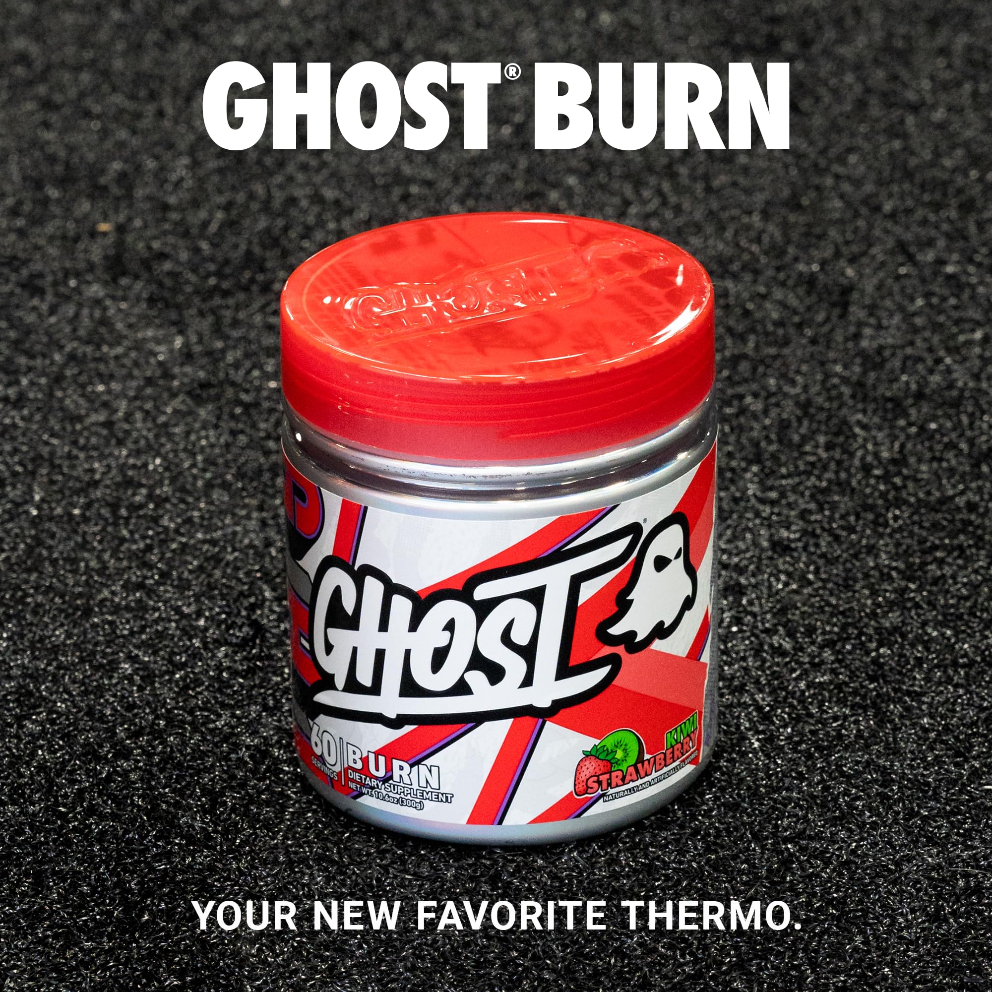 GHOST Burn Weight Management Powder – Kiwi Strawberry (60 Servings) | Vegan, Sugar-Free Energy Support - Image 2