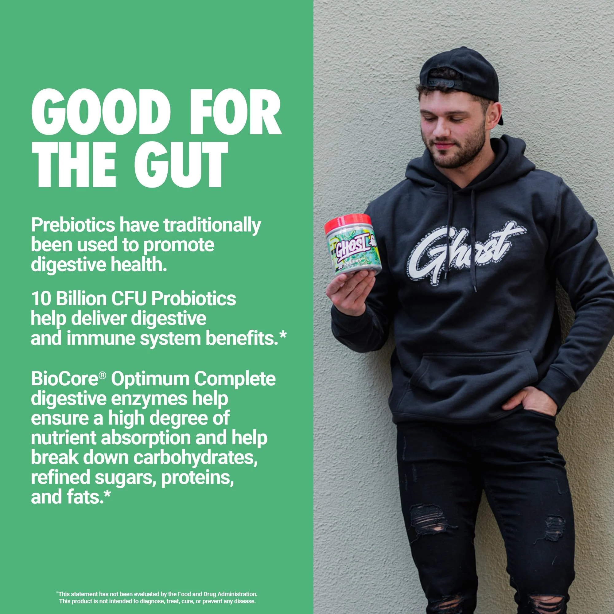 GHOST Greens Powder Guava Berry – 30 Servings | 19 Greens & Reds, Probiotic & Digestive Enzymes, Gluten-Free - Image 10