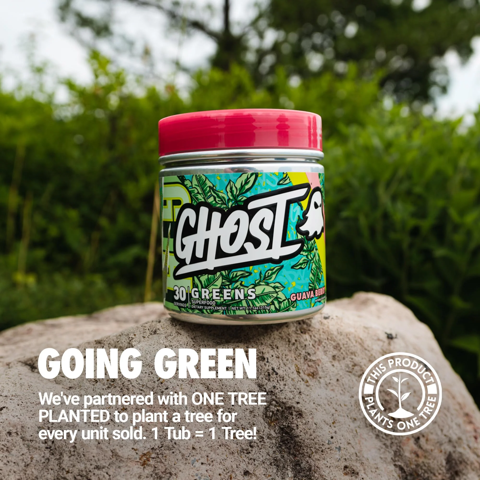 GHOST Greens Powder Guava Berry – 30 Servings | 19 Greens & Reds, Probiotic & Digestive Enzymes, Gluten-Free - Image 6
