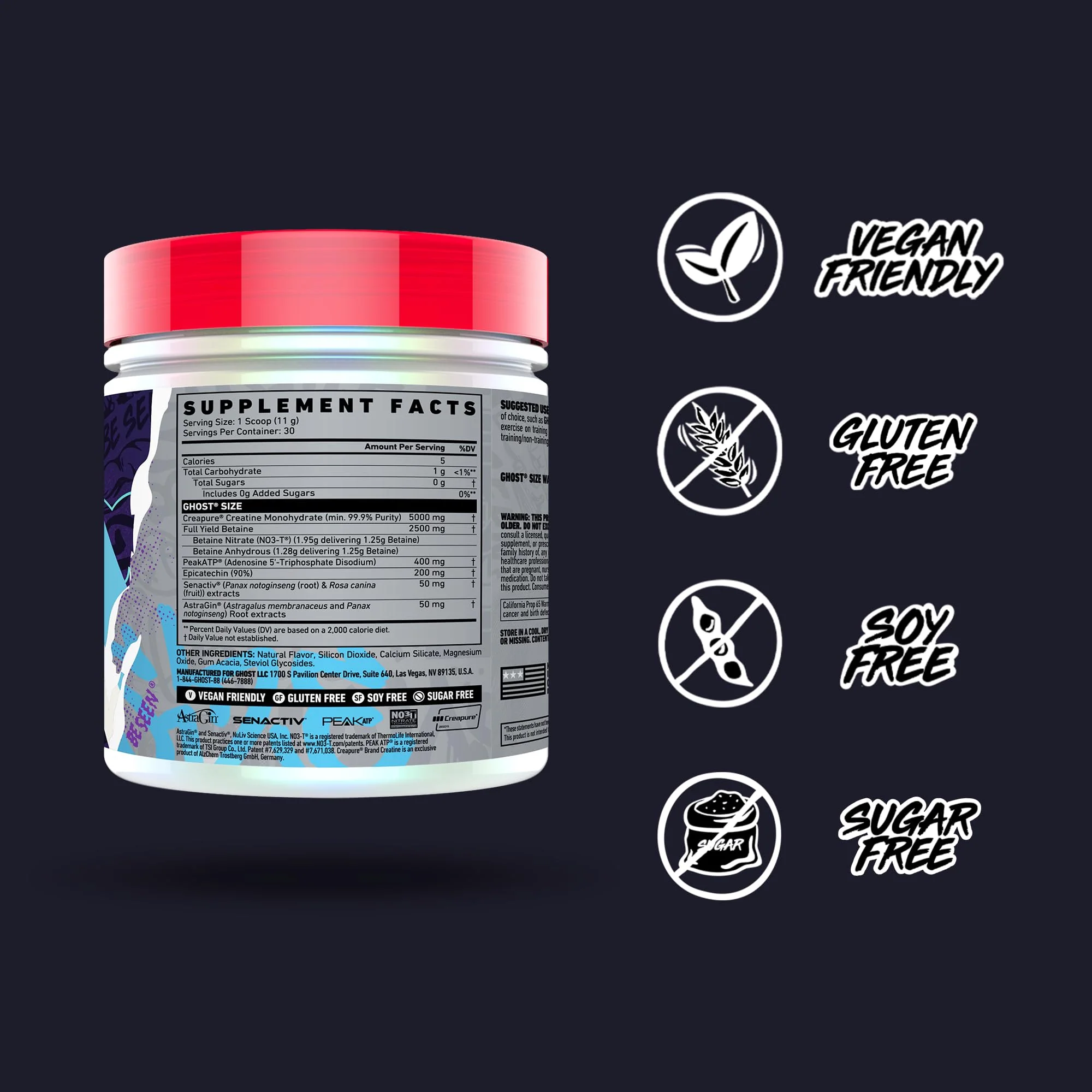 GHOST Size V3 Muscle Builder – 30 Servings, Sugar-Free & Gluten-Free, Creatine & Betaine - Image 10