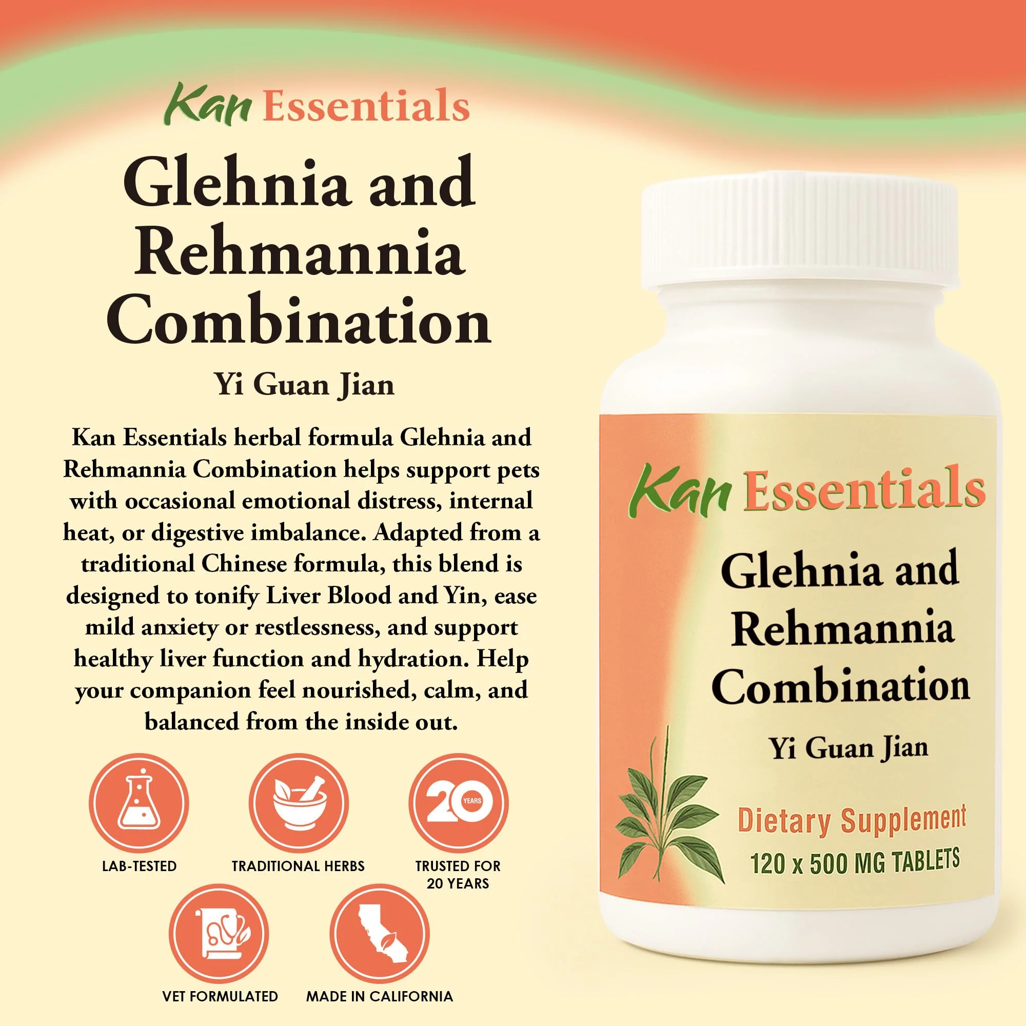 Glehnia and Rehmannia Combination 120 Tabs – Kan Essentials | Kan Herbs - Image 2