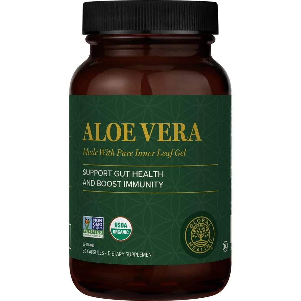 Global Healing Aloe Vera Bio-Active 200x Concentrate – Aloin-Free, 60 Capsules - Image 7