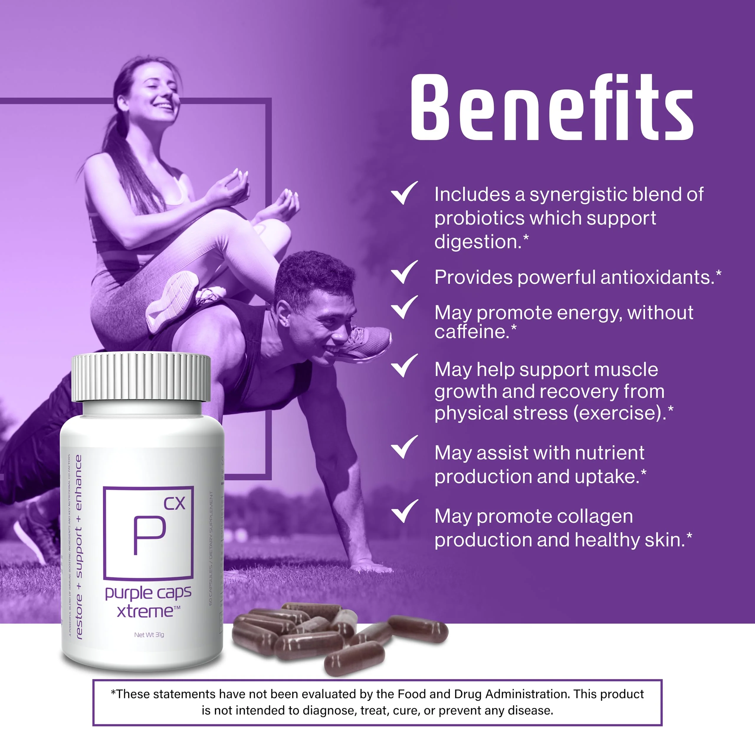 Global Purple Caps Xtreme by Rotkin Wellness - 60 Capsules | Vitamins & Minerals - Image 5