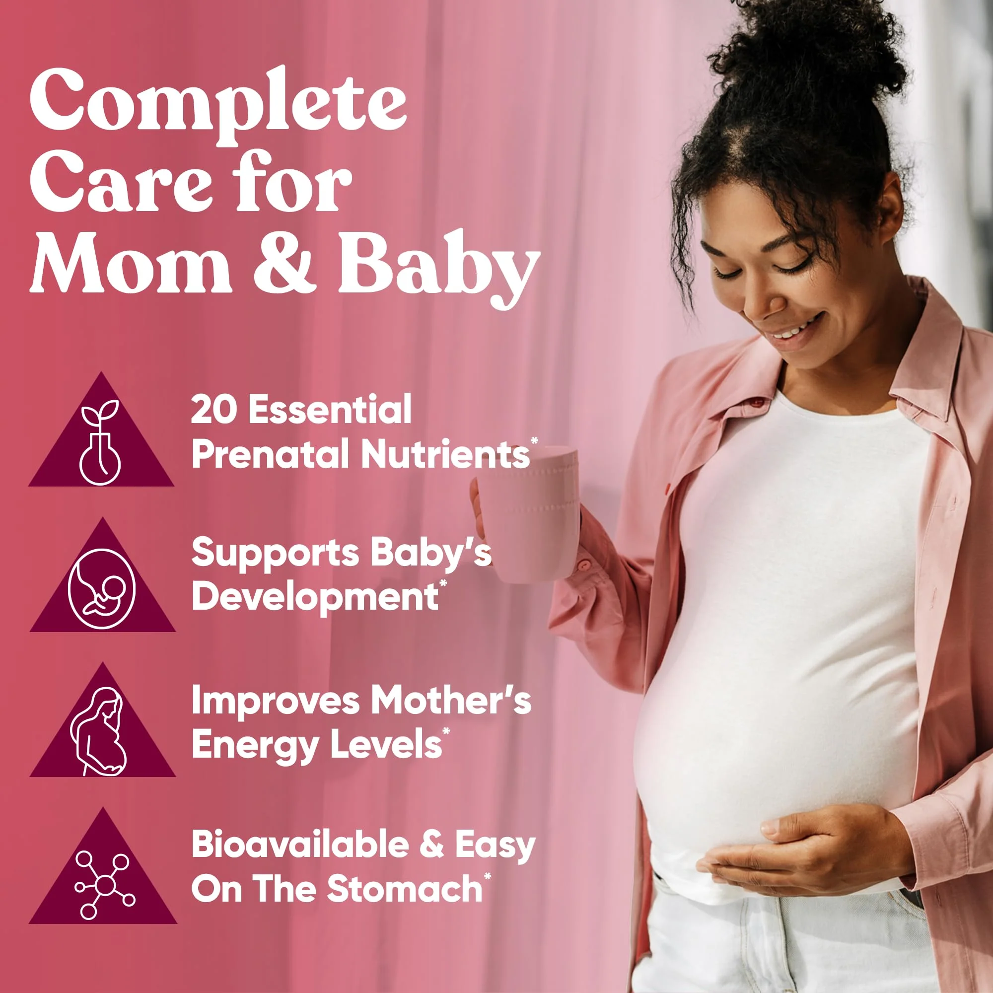 Glow Prenatal Vitamins for Women by Eu Natural – 20-in-1 DHA & Folic Acid, Vegetarian, 120 Capsules - Image 10