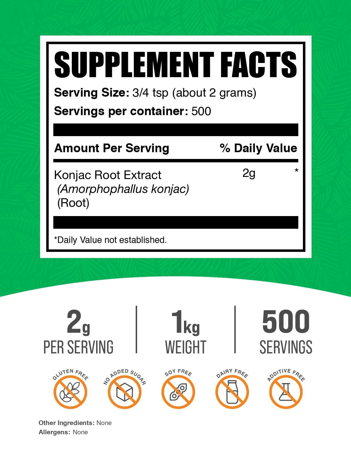 Glucomannan Powder (Konjac Root) - Gluten Free, 2g per Serving | BulkSupplements - Image 2