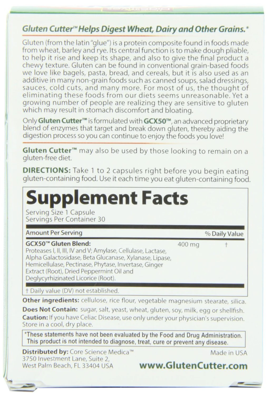 Gluten Cutter Pack of 3 — Digestive Enzyme Supplement for Gluten, Dairy & Grains | 30 Capsules Each - Image 4