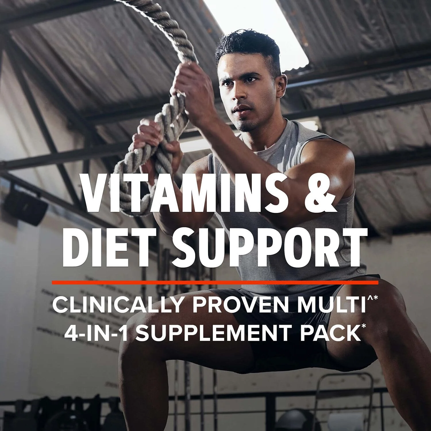 GNC AMP Men’s Ripped Vitapak Program — 4-in-1 Metabolism & Lean Muscle Support | 30-Day Supply - Image 3