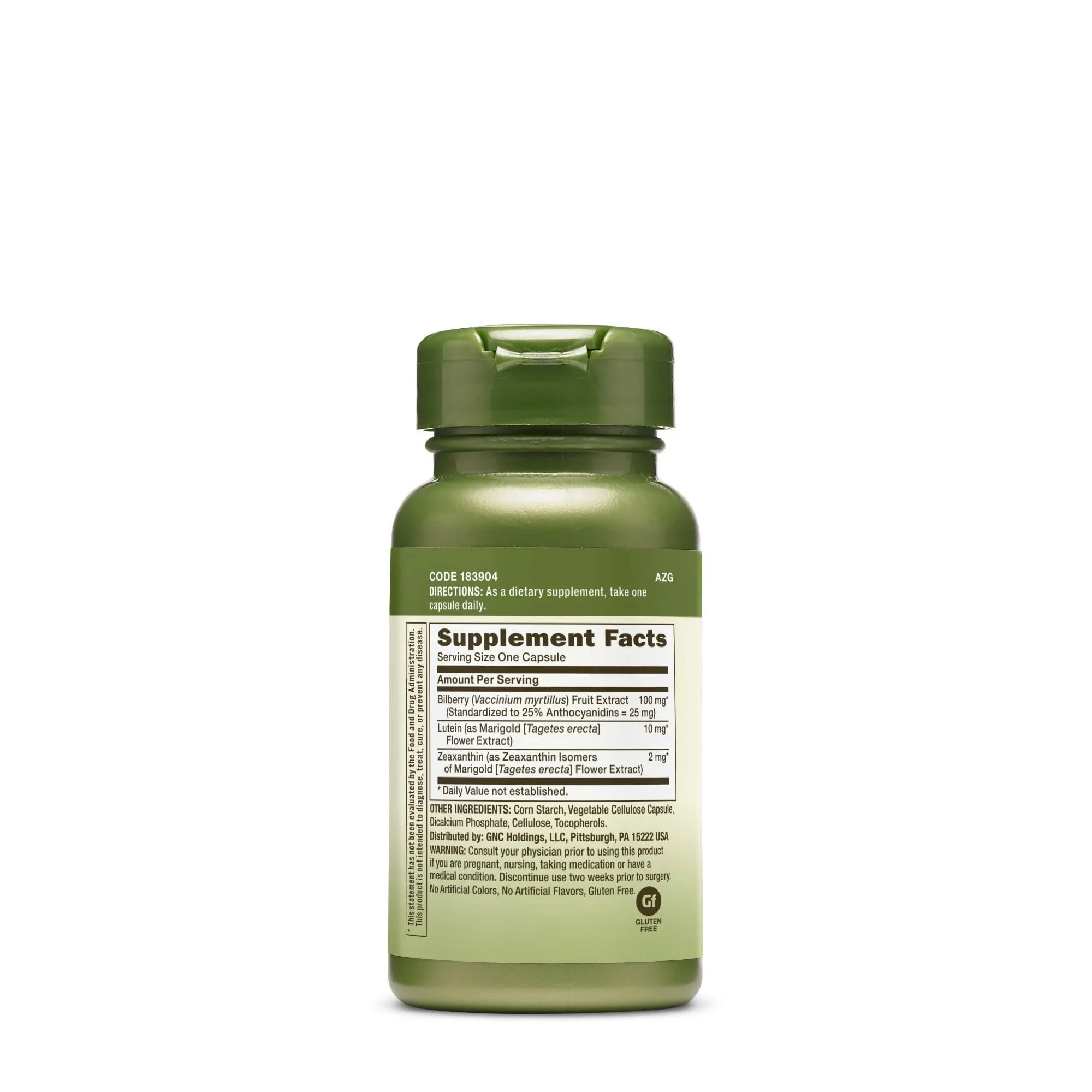 GNC Herbal Plus Bilberry Extract & Lutein Supplement — Vegetarian Eye Health Support, 60 Servings - Image 6
