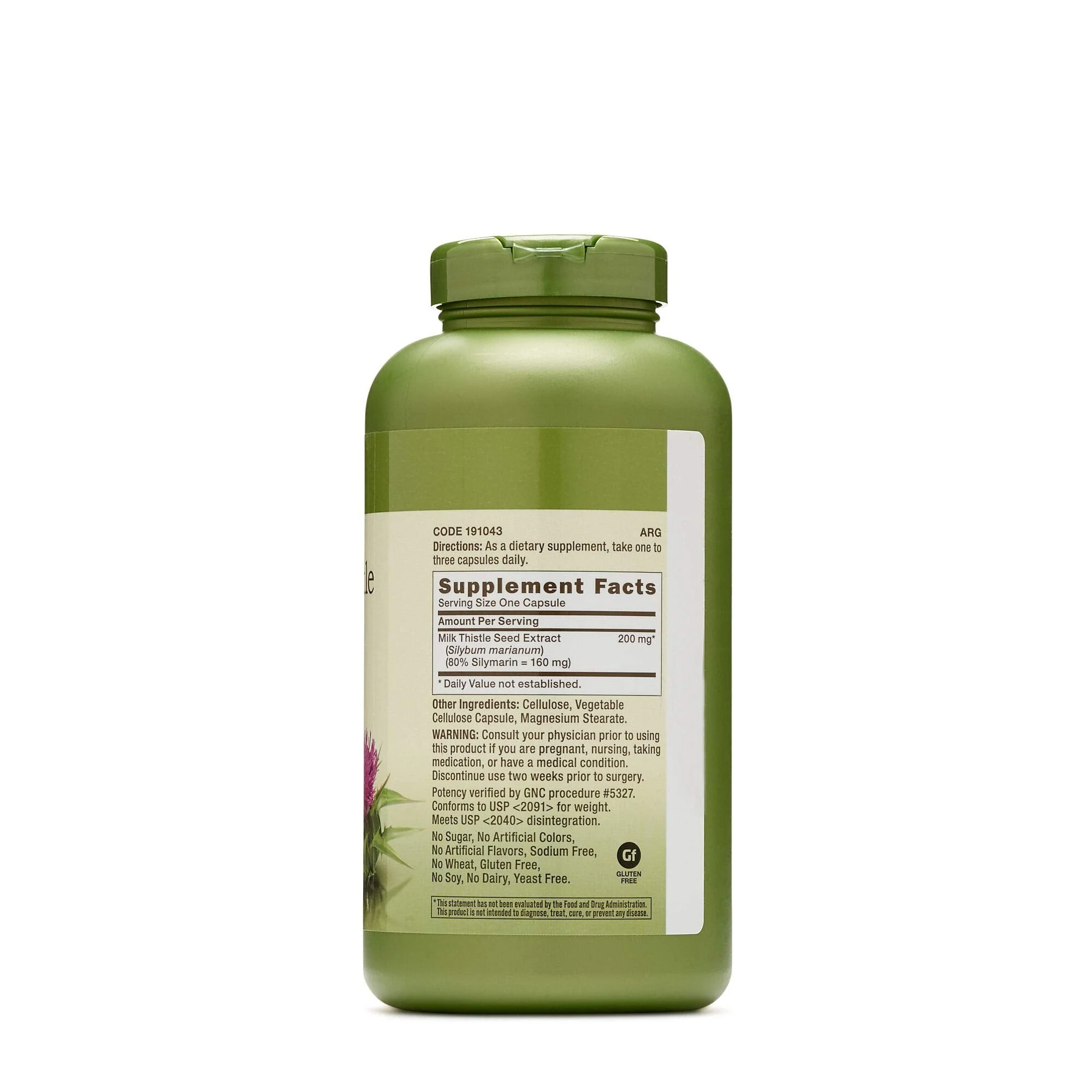 GNC Herbal Plus Milk Thistle 200mg Supplement – Vegetarian, Supports Healthy Liver Function, 300 Servings - Image 6