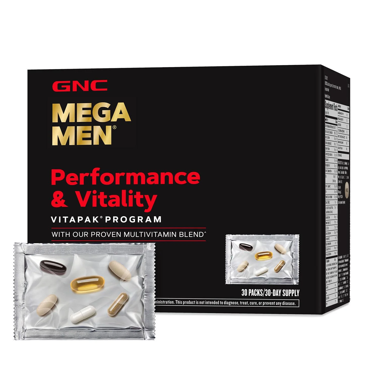 GNC Mega Men Performance and Vitality Vitapak – 5-in-1 Complete Nutrition (30 Packs) - Image 10